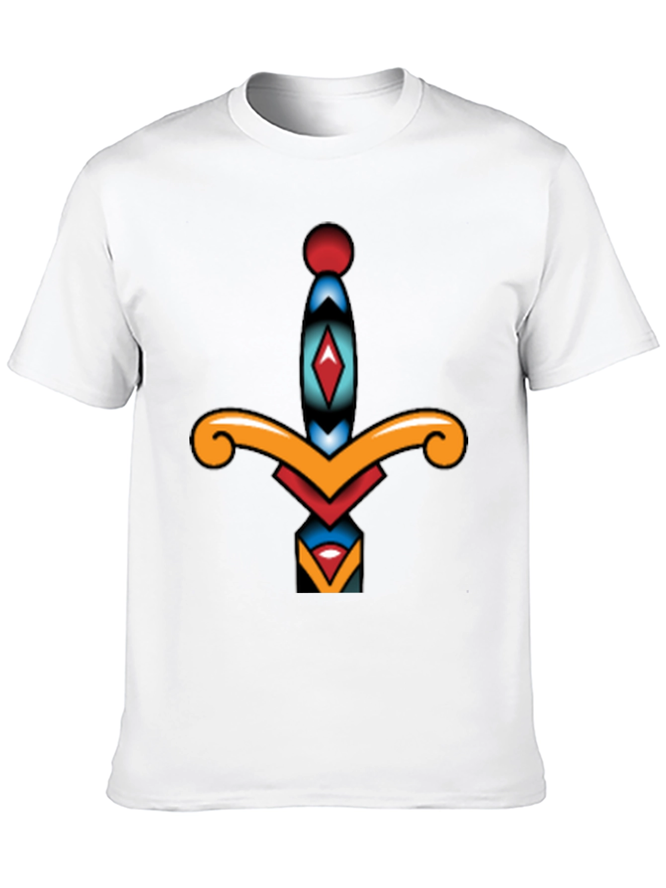Dagger Graphic Tee - Classic Tattoo Style Shirt