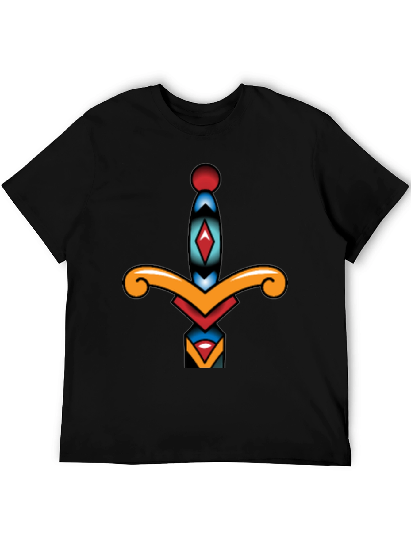 Dagger Graphic Tee - Classic Tattoo Style Shirt