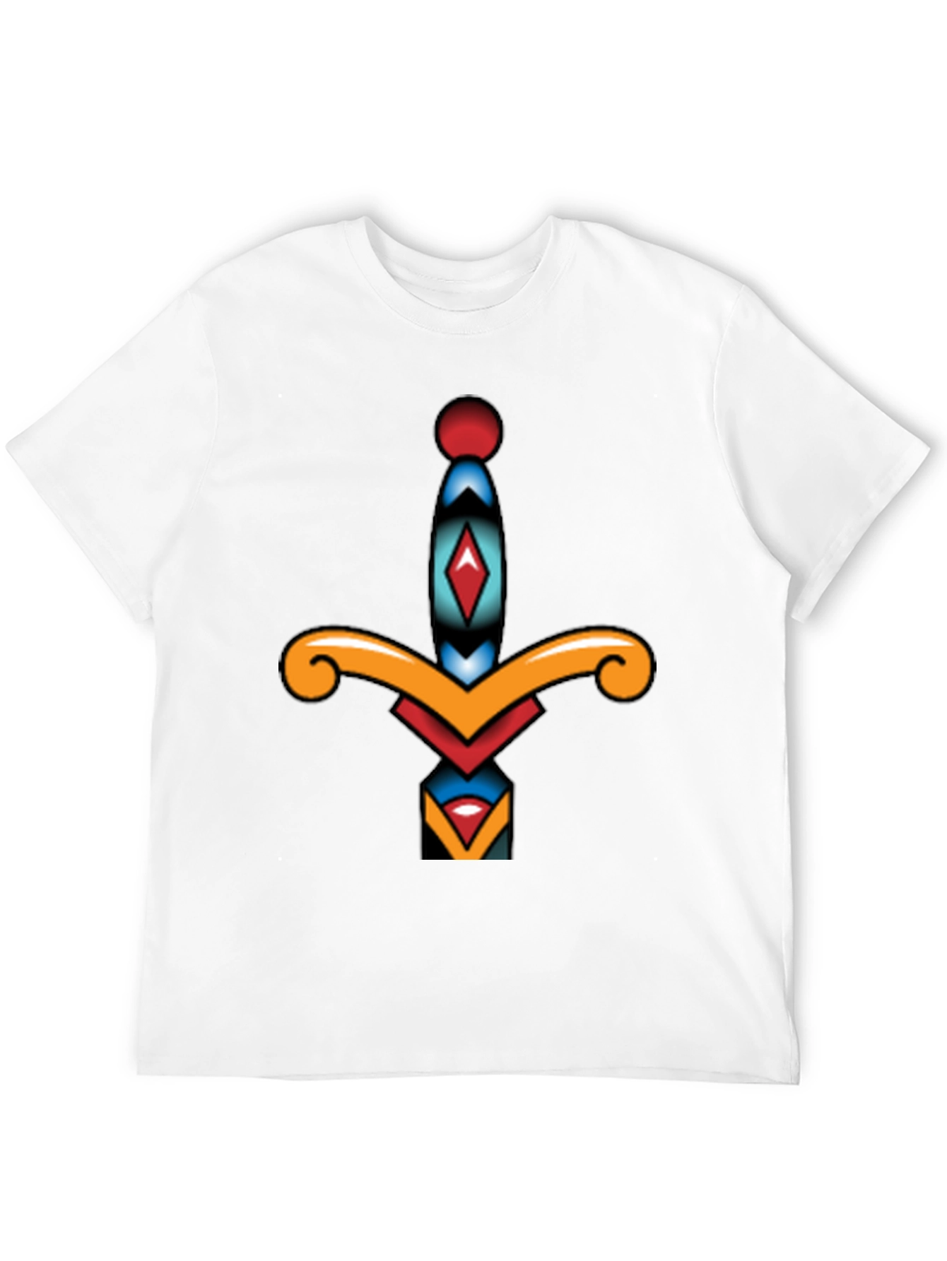 Dagger Graphic Tee - Classic Tattoo Style Shirt