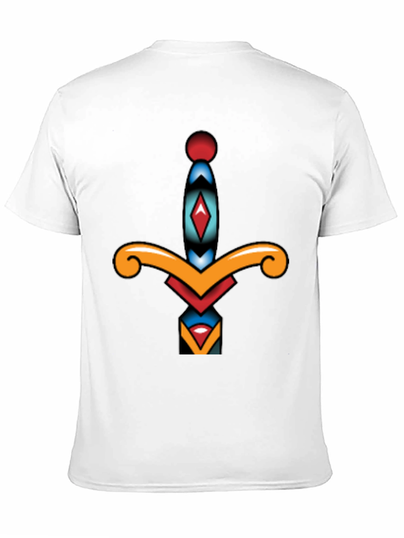 Dagger Graphic Tee - Classic Tattoo Style Shirt