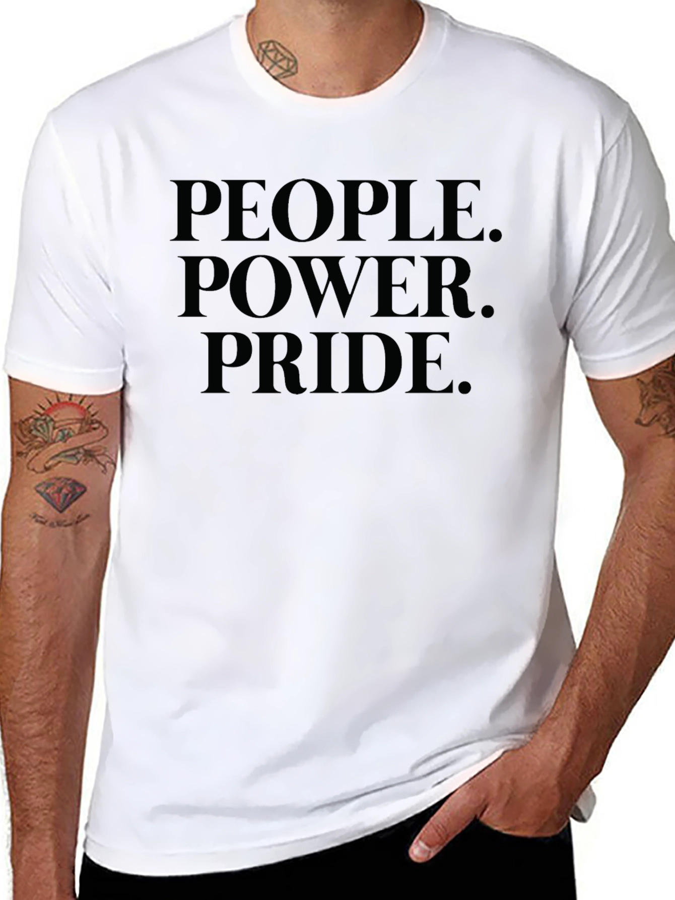 People Power Pride Graphic Tee - Black