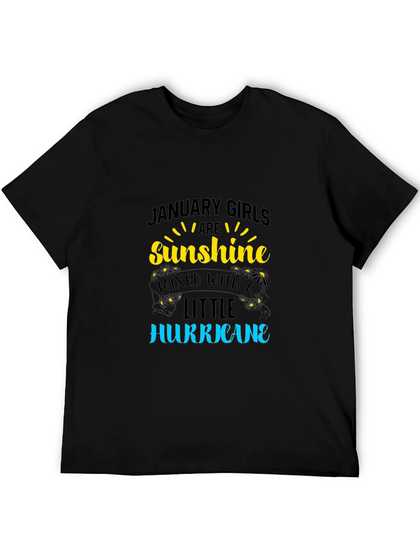 January Girls Sunshine Hurricane Black T-Shirt