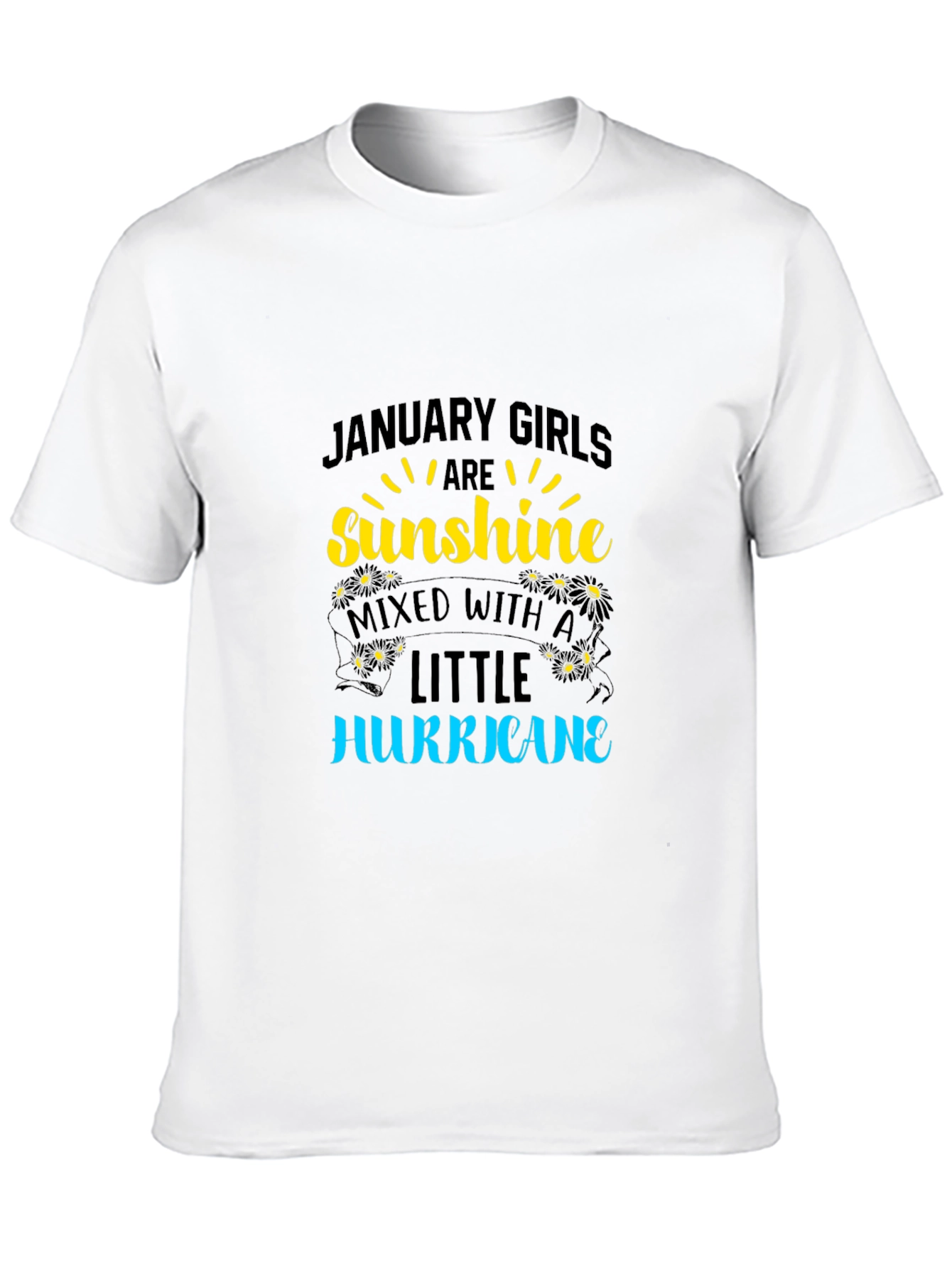 January Girls Sunshine Hurricane Black T-Shirt