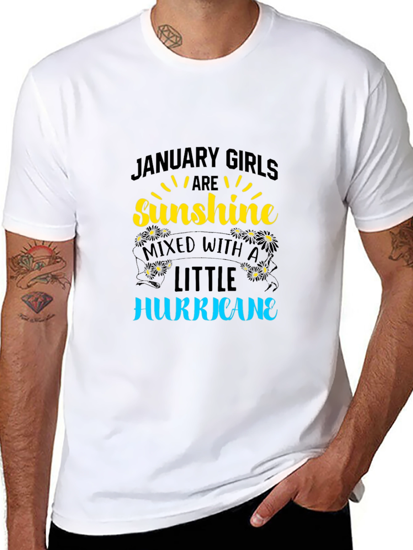 January Girls Sunshine Hurricane Black T-Shirt