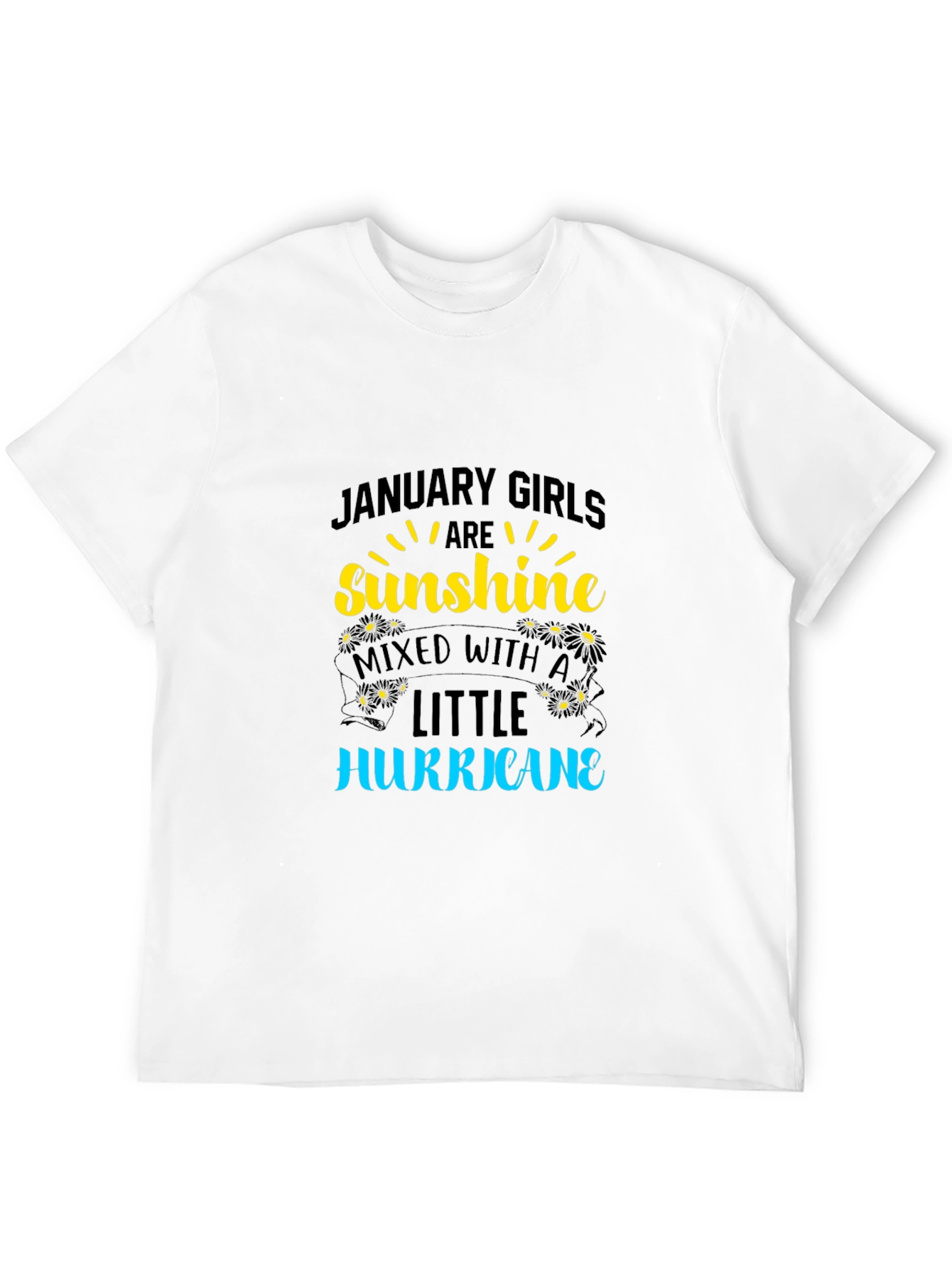 January Girls Sunshine Hurricane Black T-Shirt