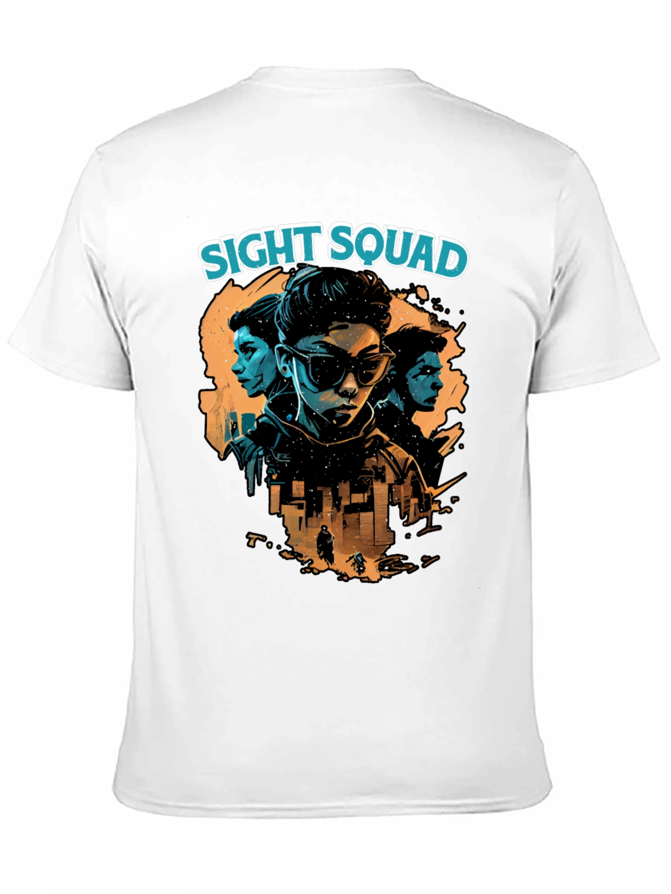 Sight Squad Graphic Print T-Shirt - Black