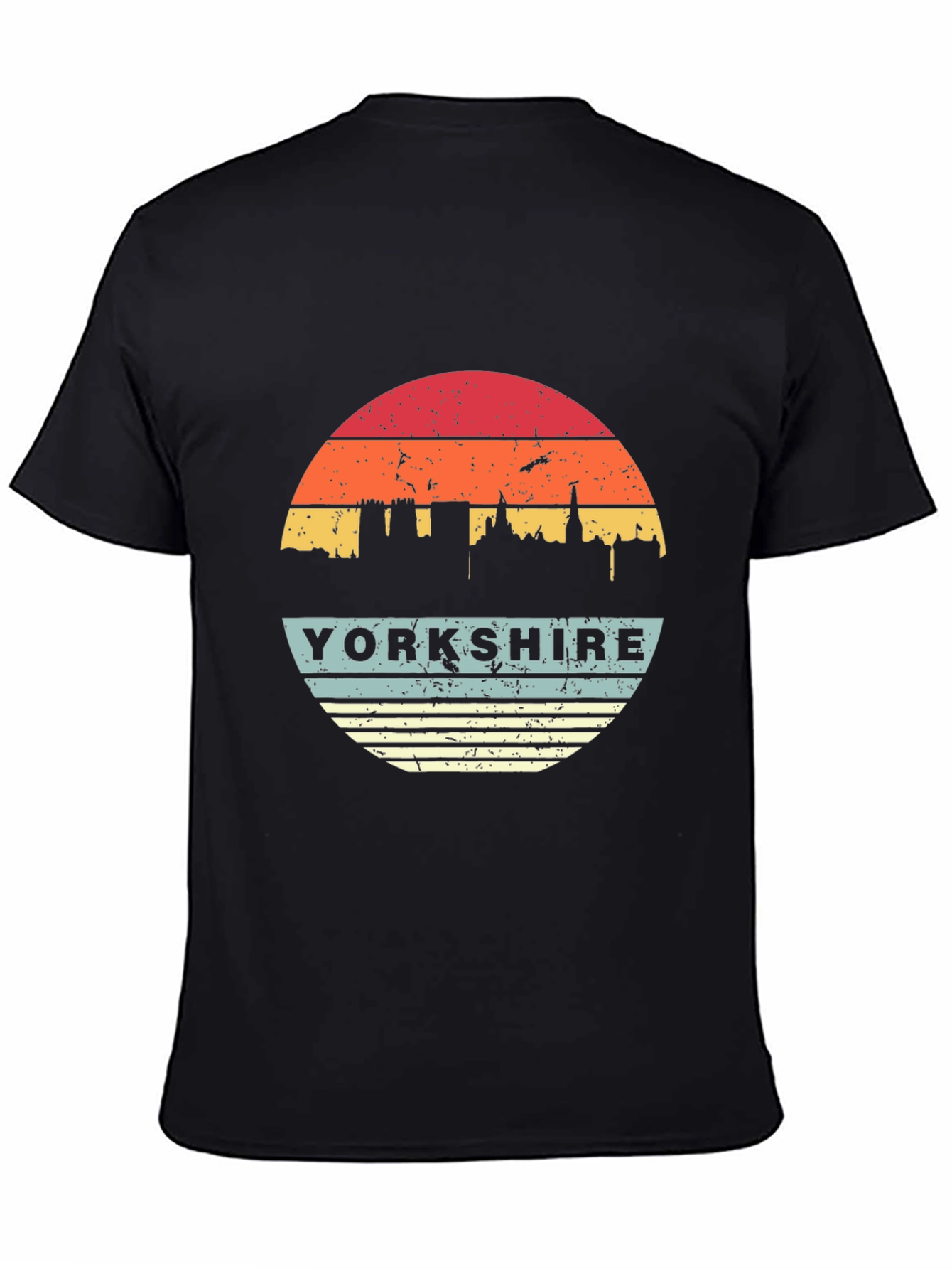 Yorkshire Retro Sunset Graphic T-Shirt