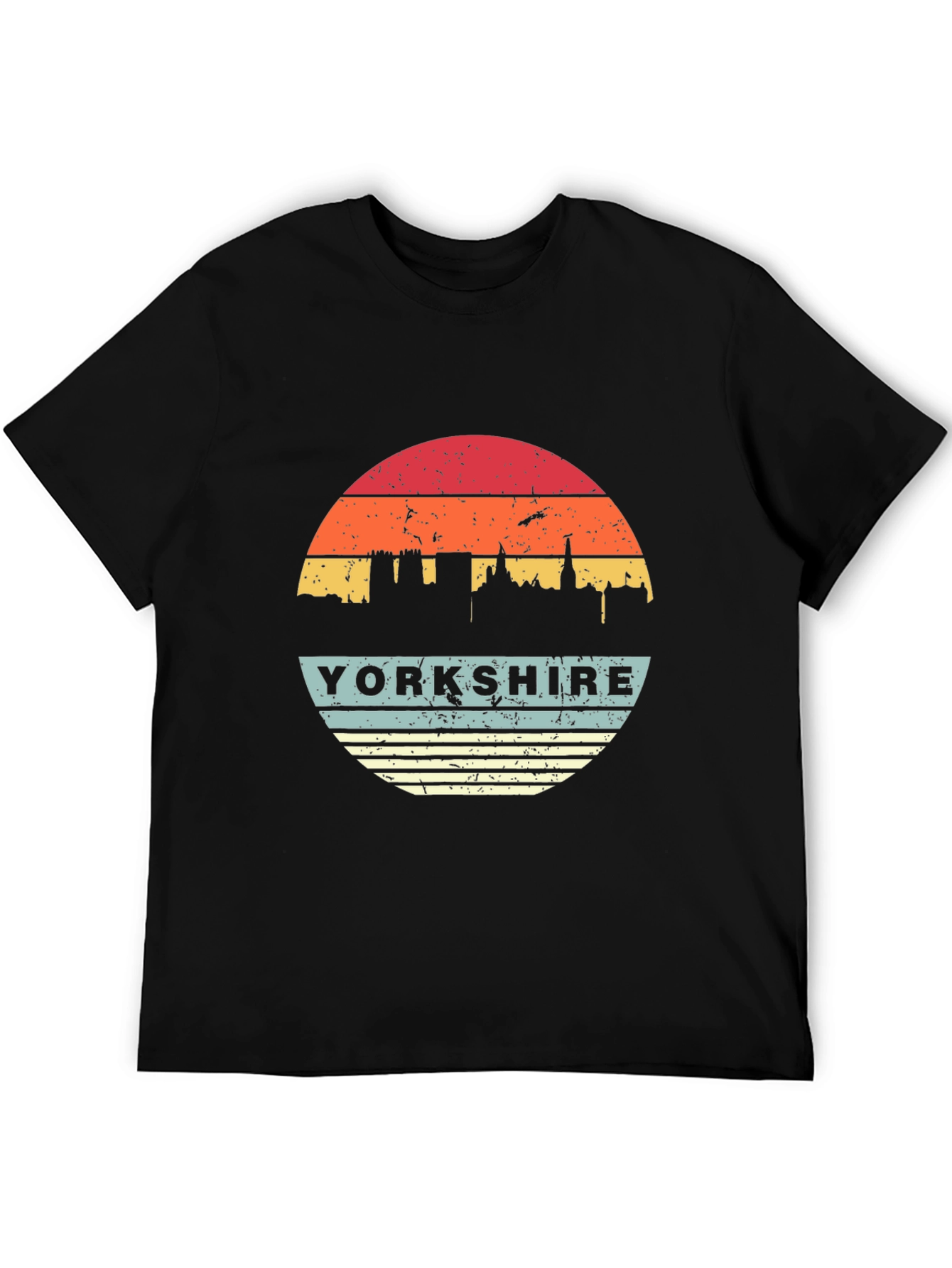Yorkshire Retro Sunset Graphic T-Shirt