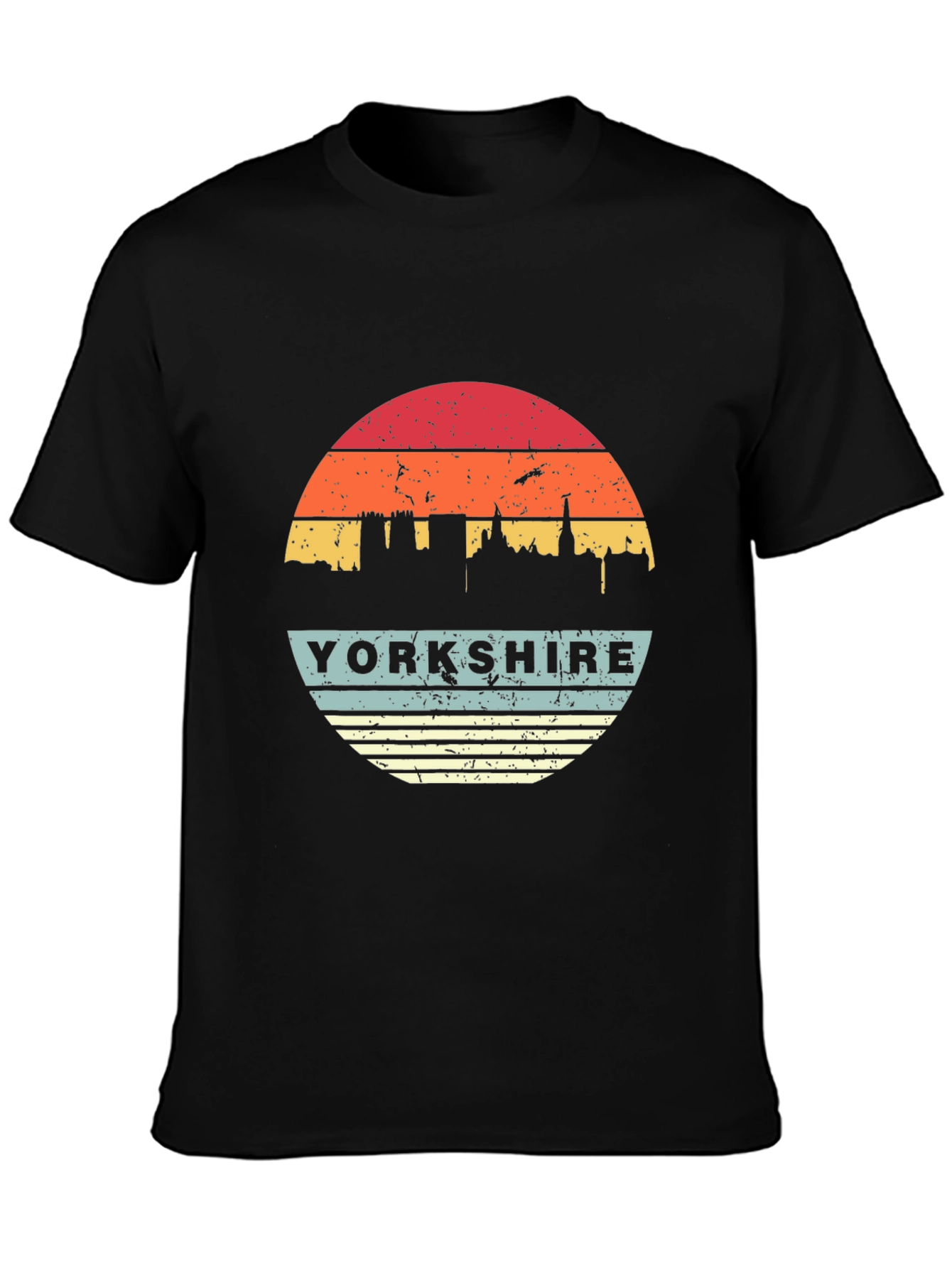 Yorkshire Retro Sunset Graphic T-Shirt