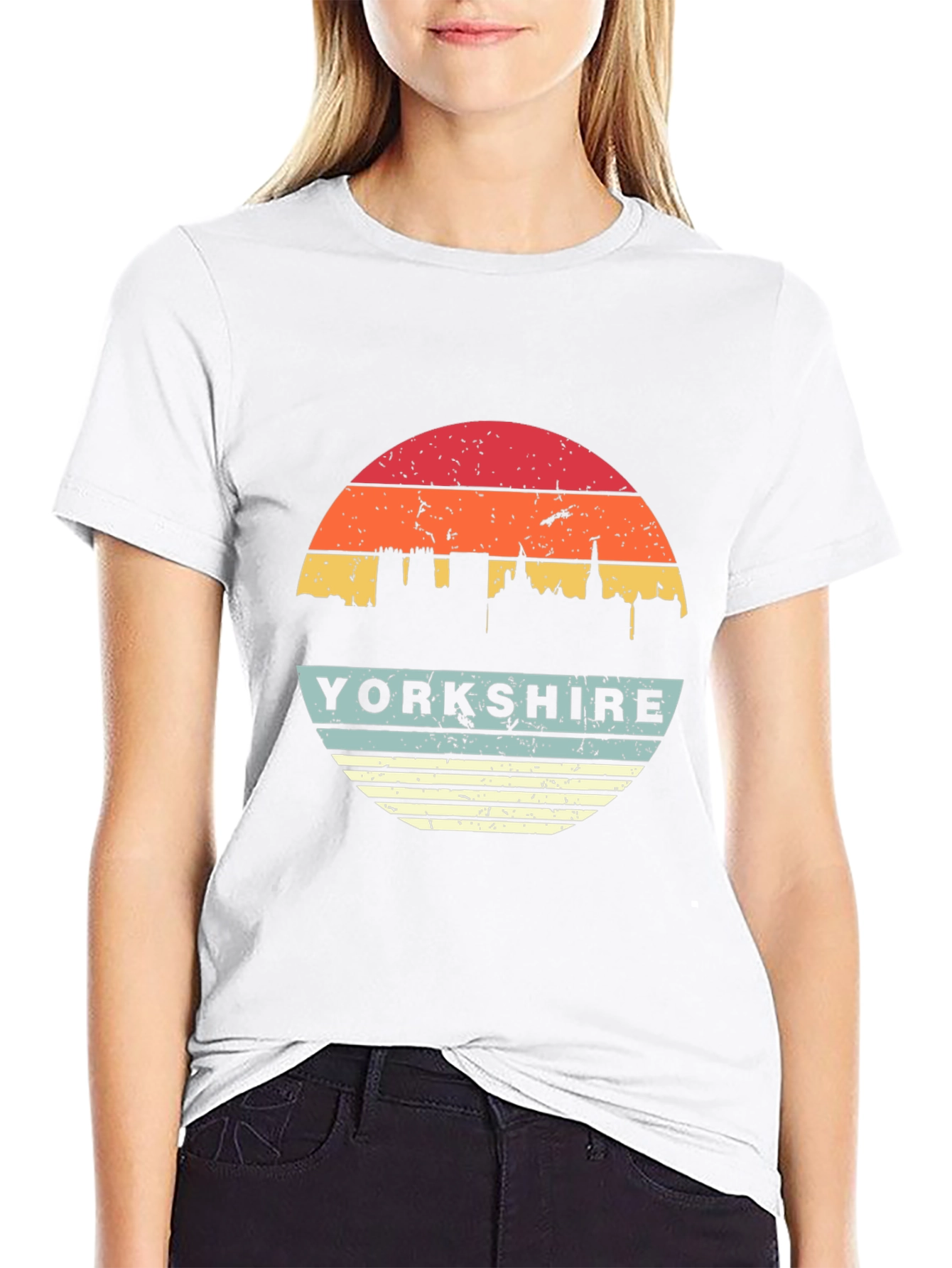 Yorkshire Retro Sunset Graphic T-Shirt