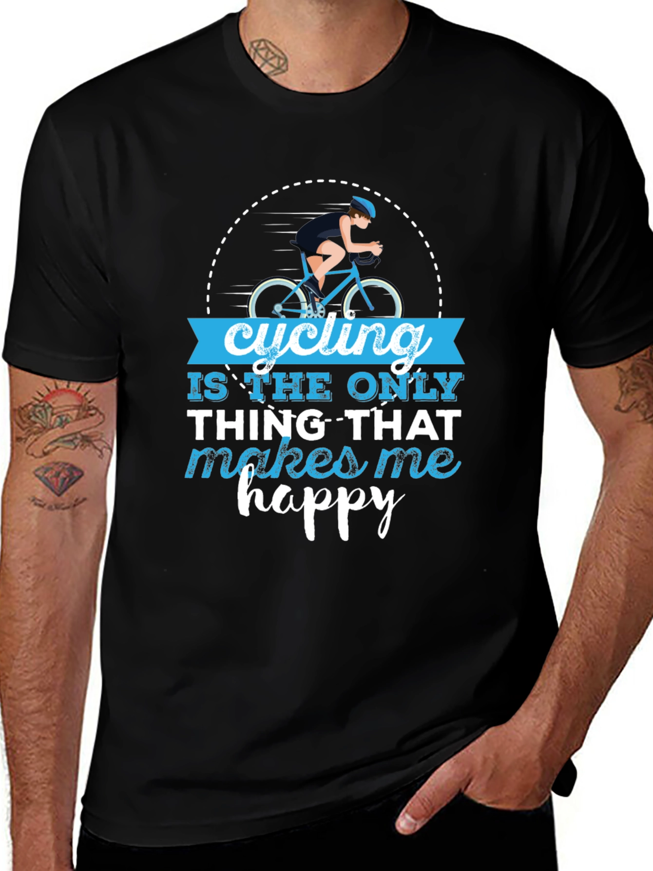 Cycling Makes Me Happy T-Shirt