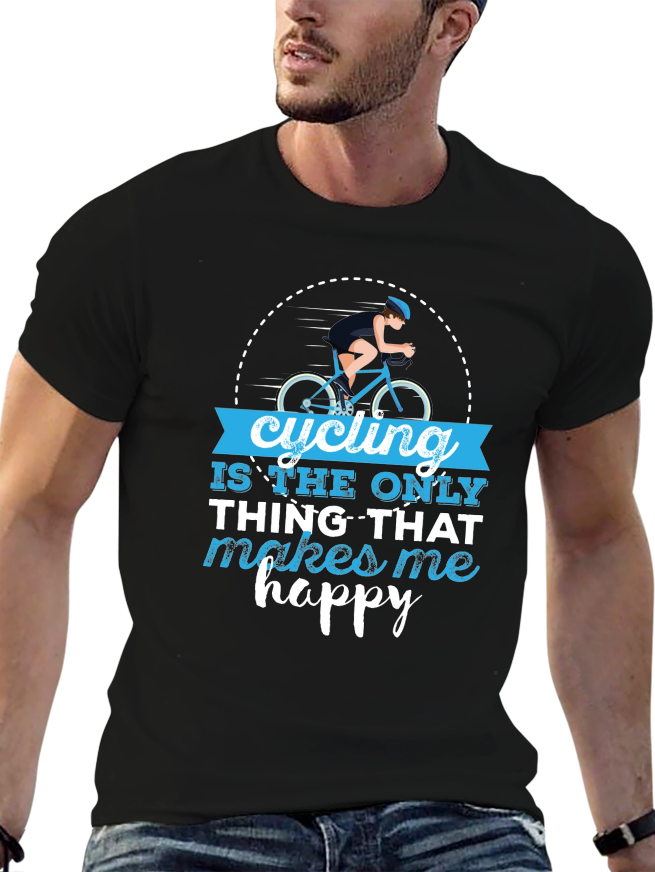 Cycling Makes Me Happy T-Shirt