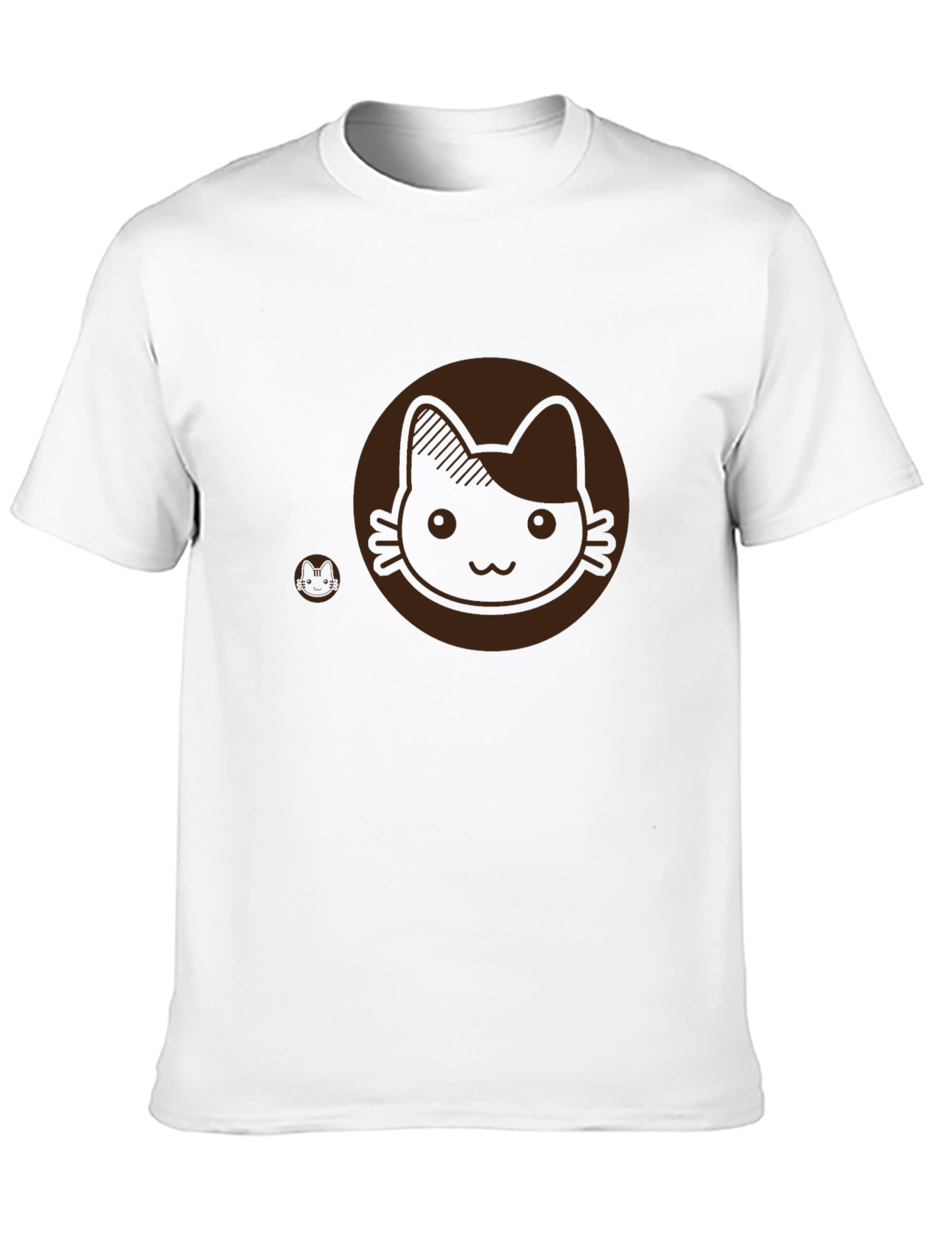 Cute Cat Graphic Tee - Soft Cotton Blend