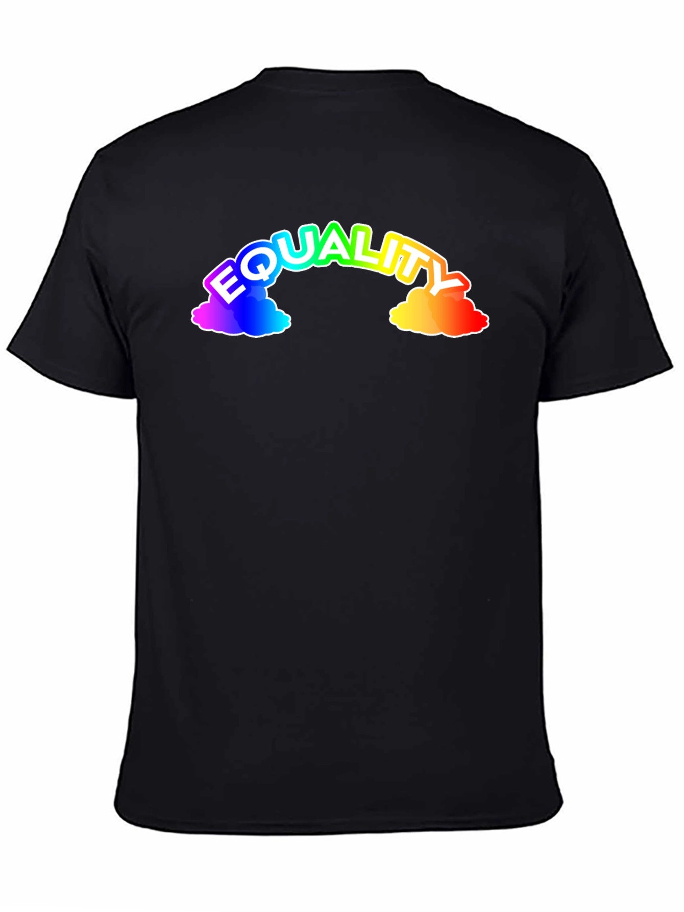 Equality Rainbow Graphic Tee - Black