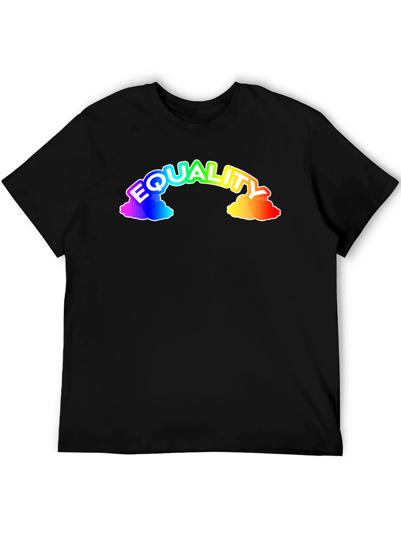 Equality Rainbow Graphic Tee - Black