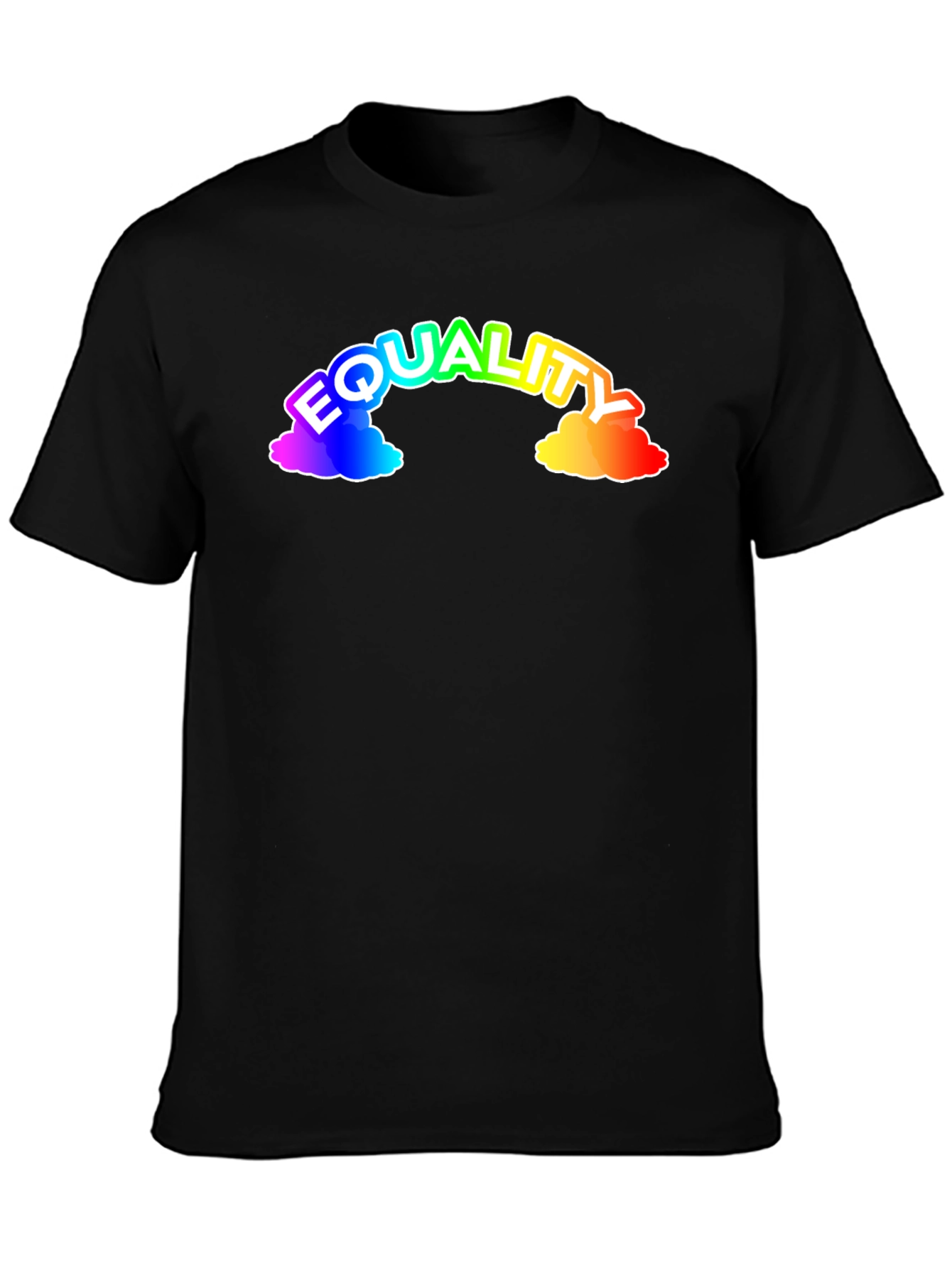 Equality Rainbow Graphic Tee - Black