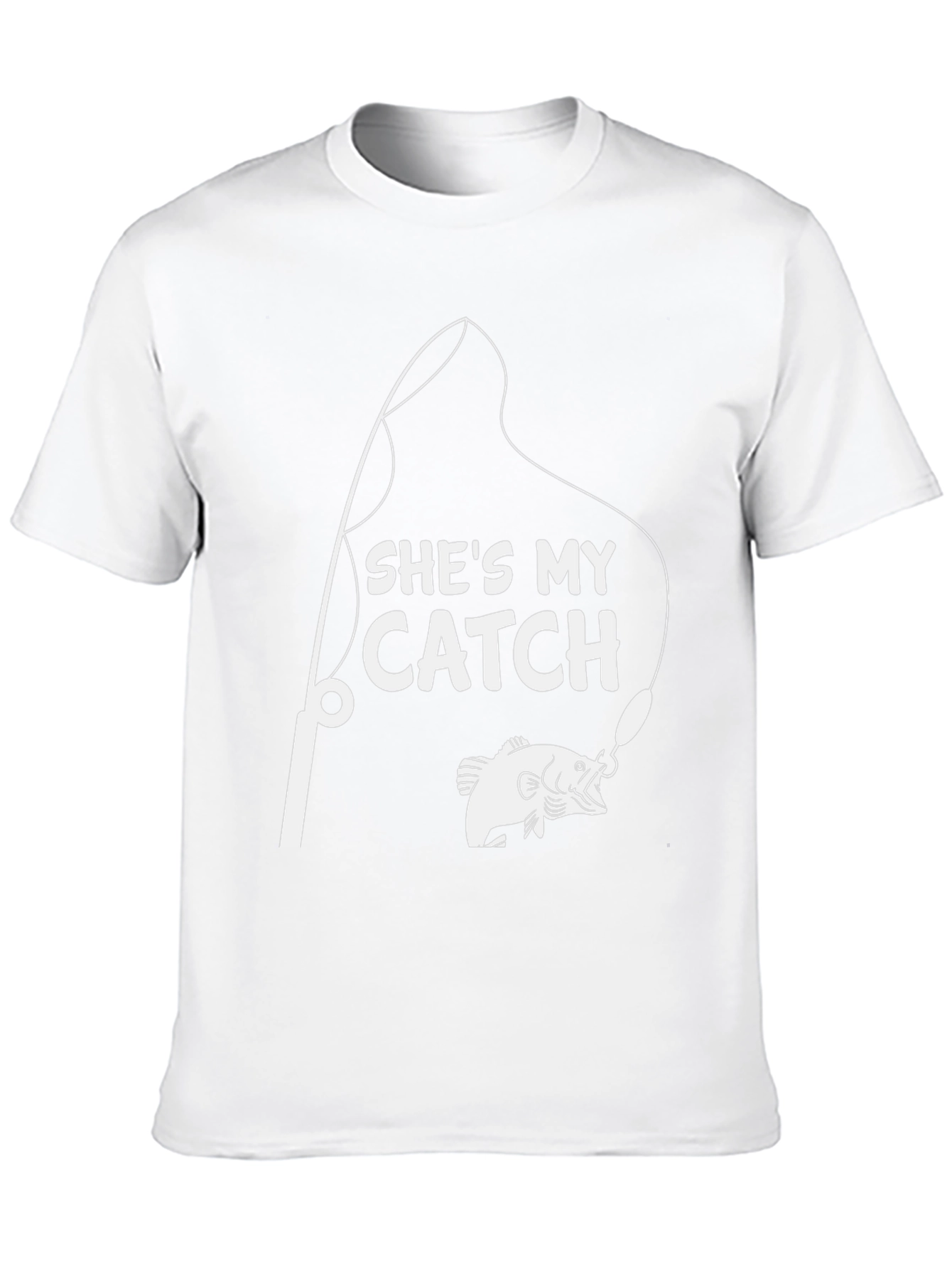 Shes My Catch T-Shirt Fishing Rod & Fish Graphic