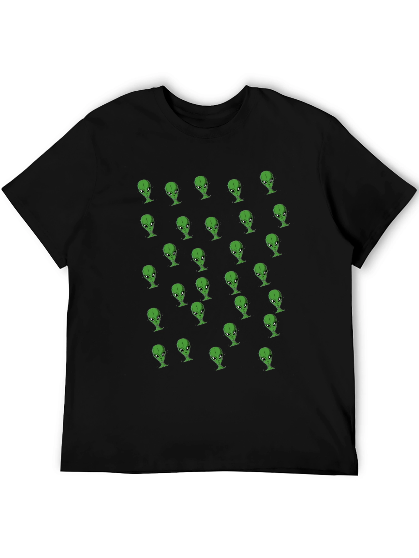 Alien Heads Black T-Shirt