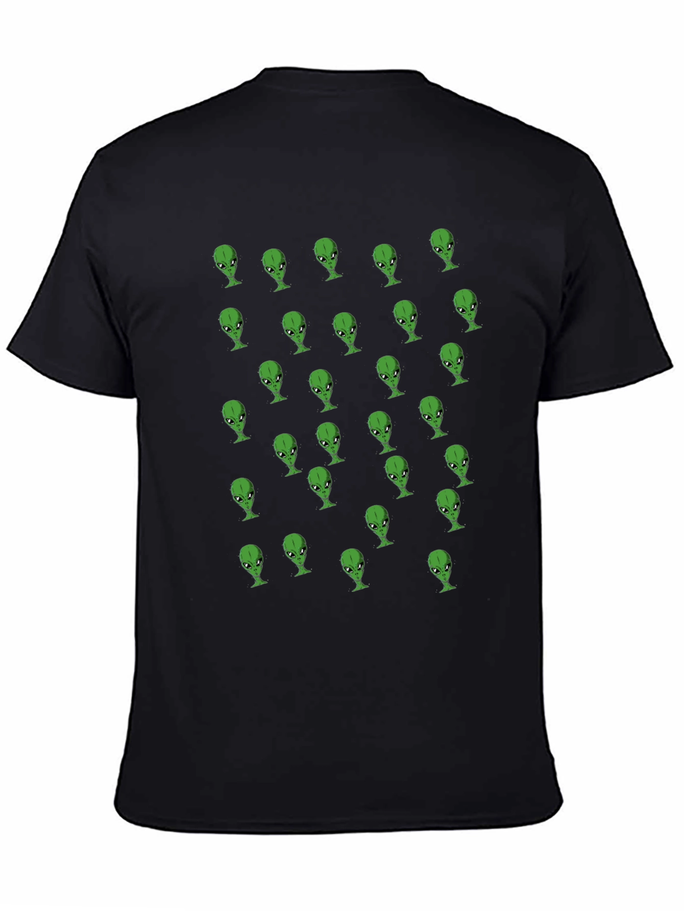 Alien Heads Black T-Shirt
