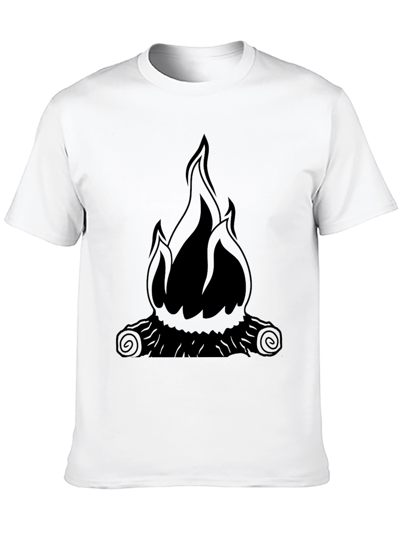 Flame Graphic Black T-Shirt - Mens Style
