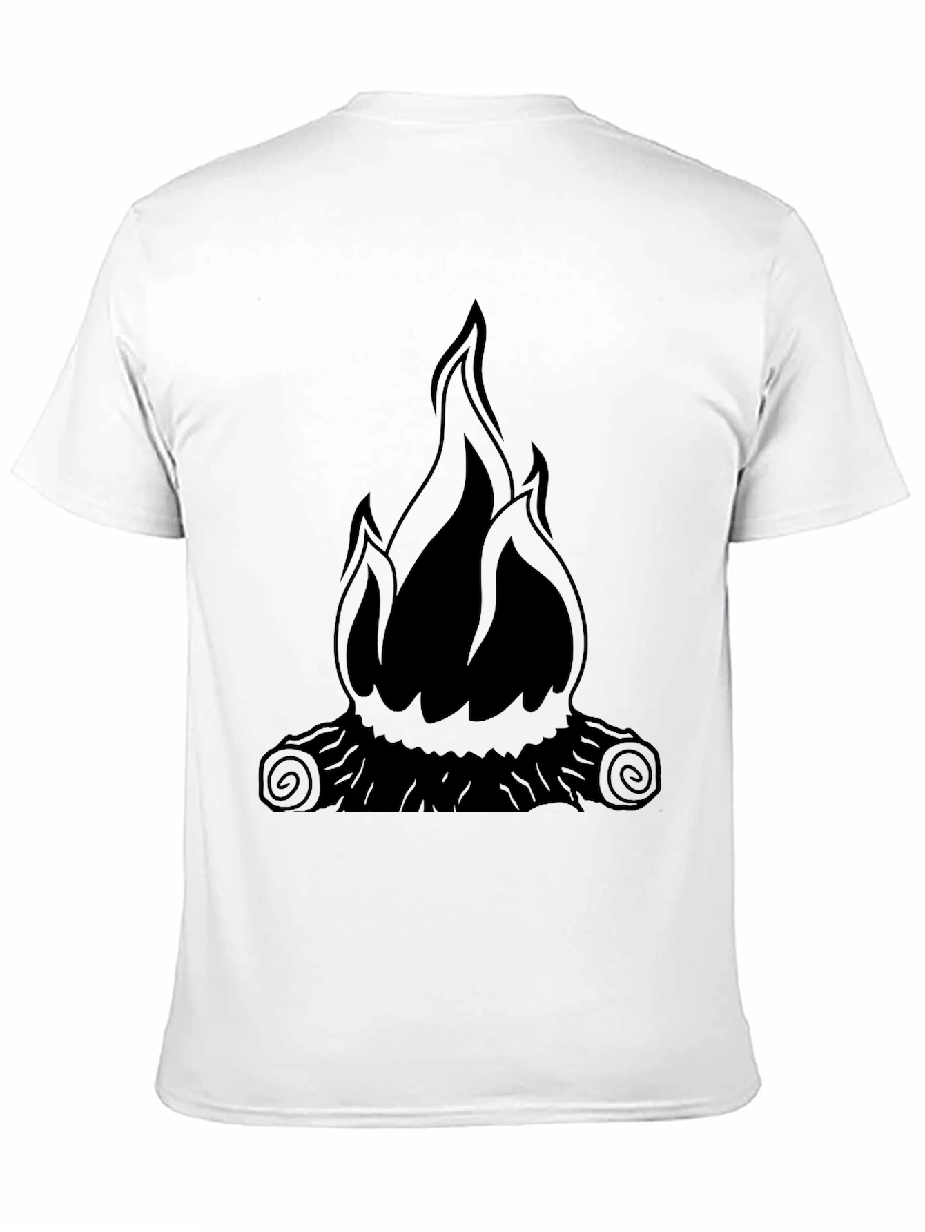Flame Graphic Black T-Shirt - Mens Style