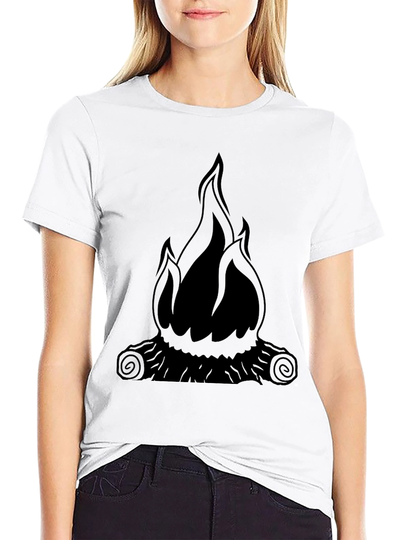 Flame Graphic Black T-Shirt - Mens Style