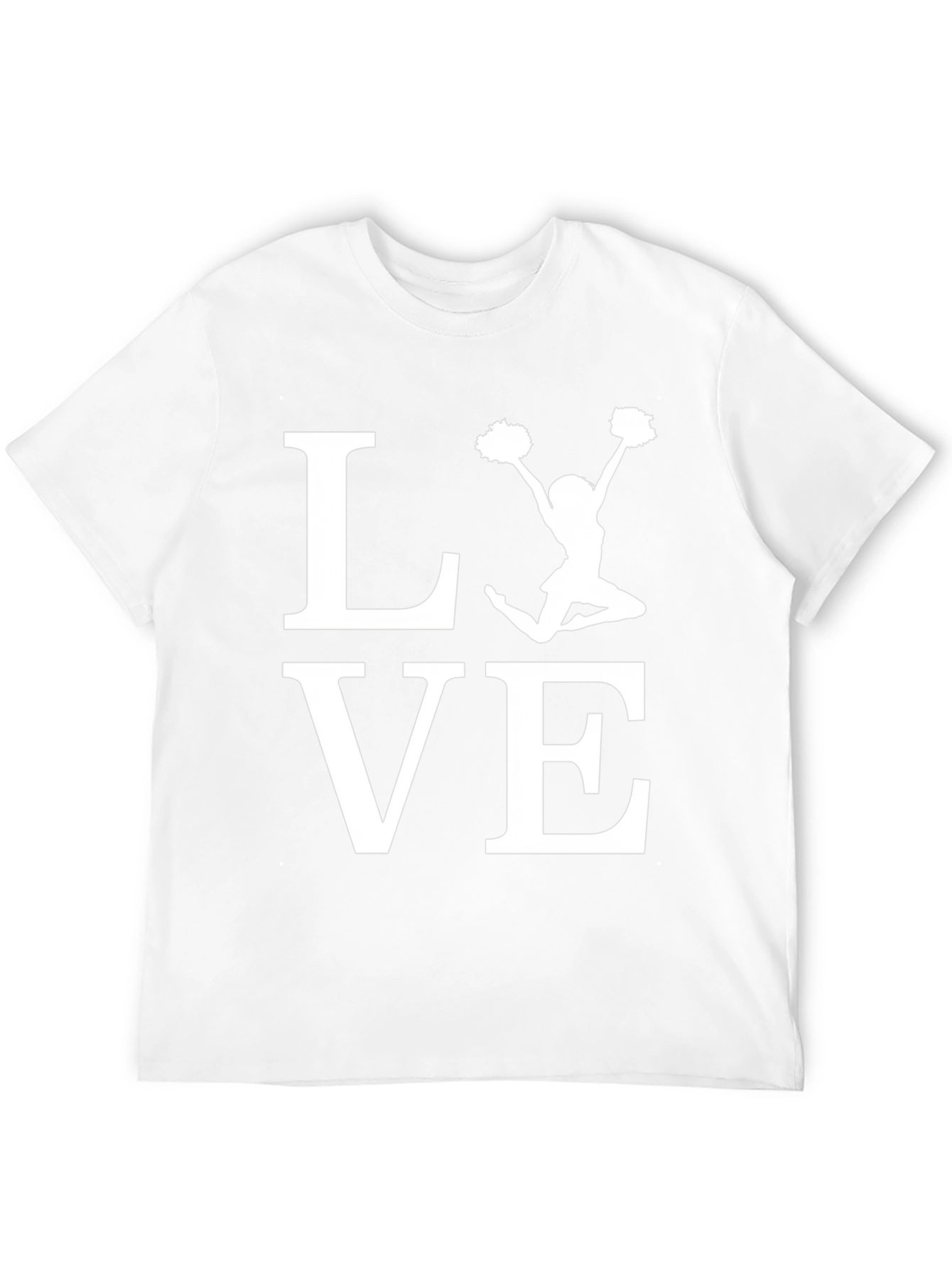 Love Cheerleader T-Shirt | Black Cotton Blend Tee