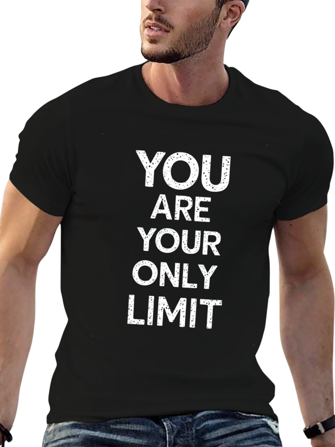 Motivational T-Shirt: You Are Your Only Limit - Black