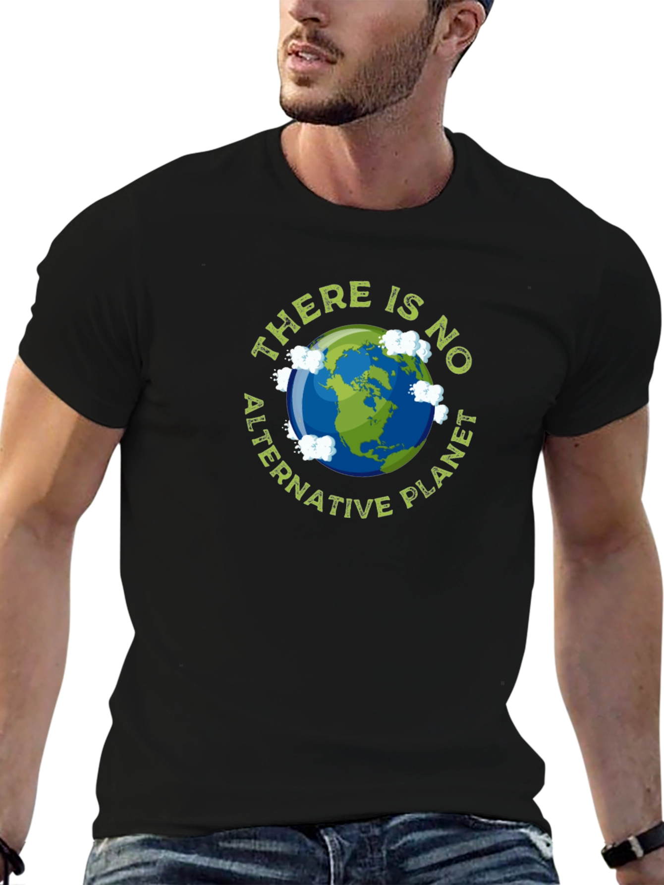 Eco-Friendly Earth Graphic T-Shirt