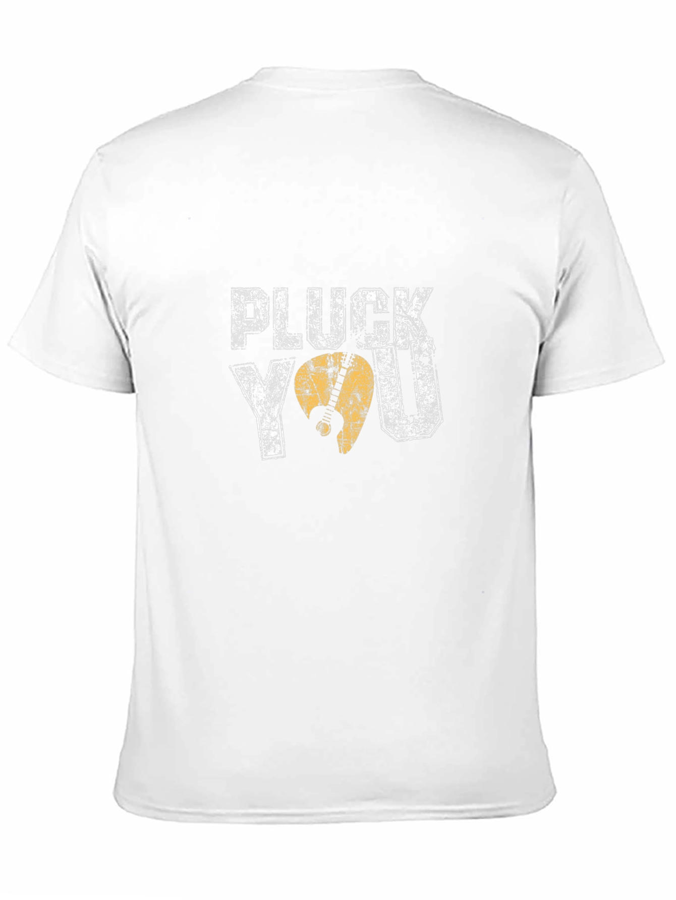 Pluck You Guitar Pick Black Graphic T-Shirt