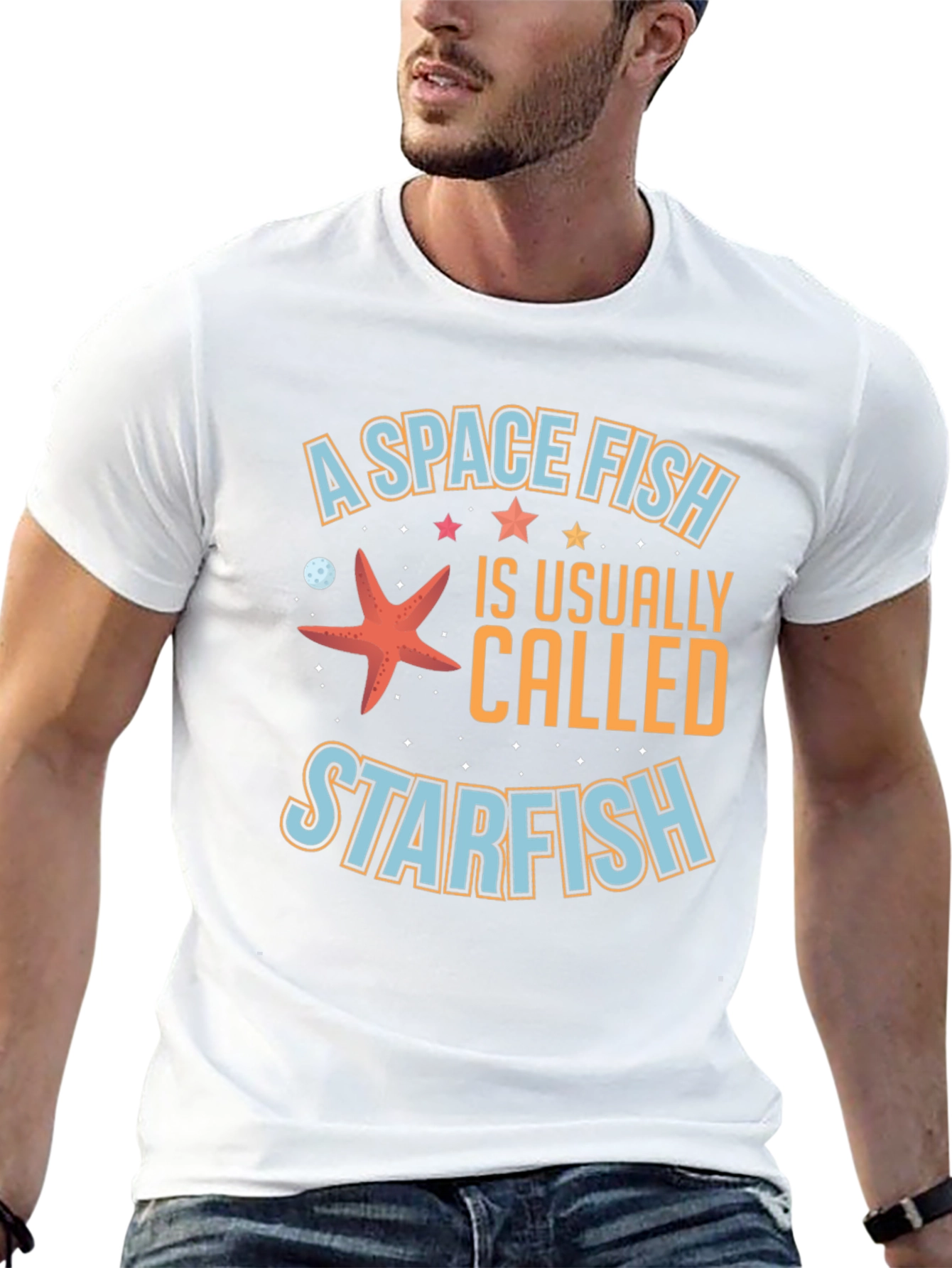 Space Fish Starfish T-Shirt