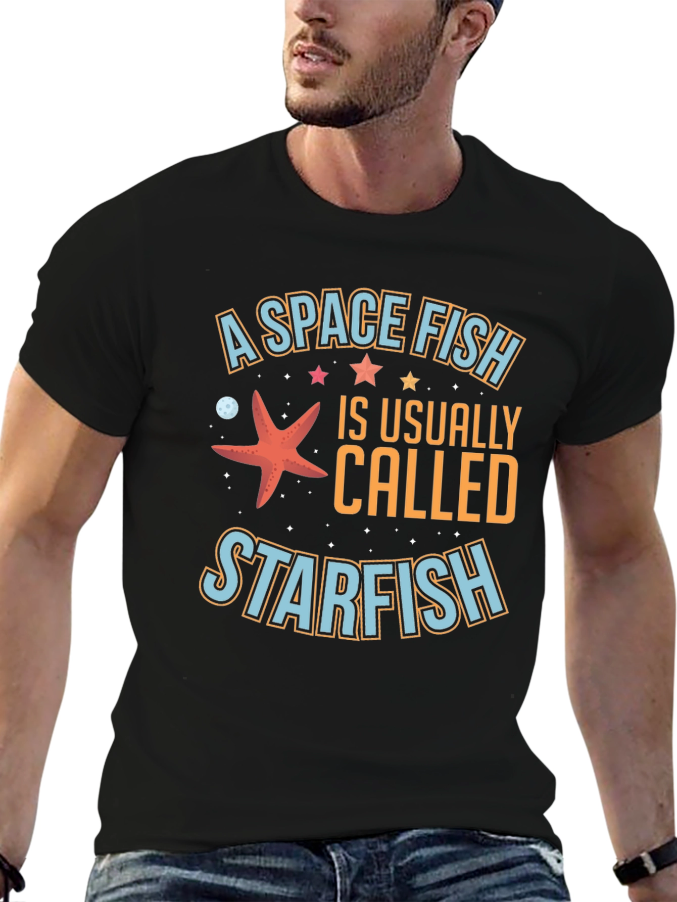 Space Fish Starfish T-Shirt