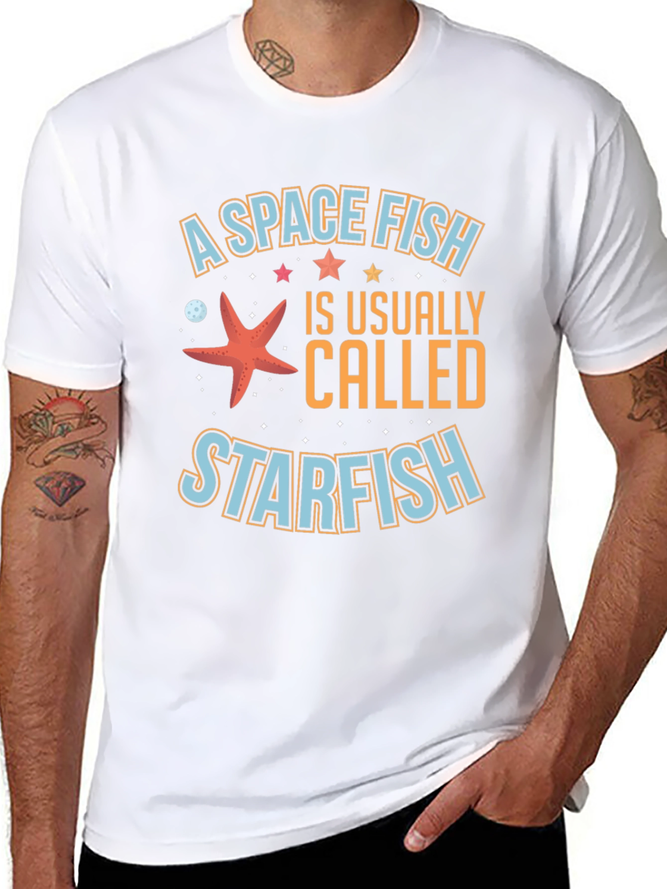 Space Fish Starfish T-Shirt