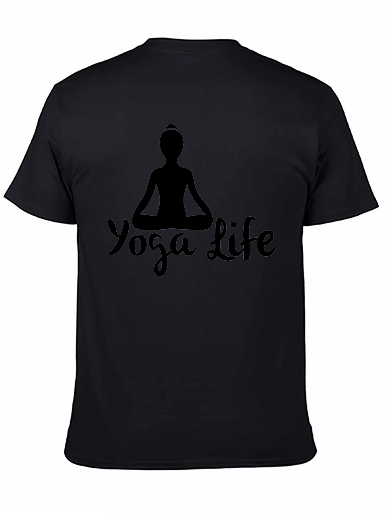 Yoga Life Graphic Tee - Mens Black T-Shirt