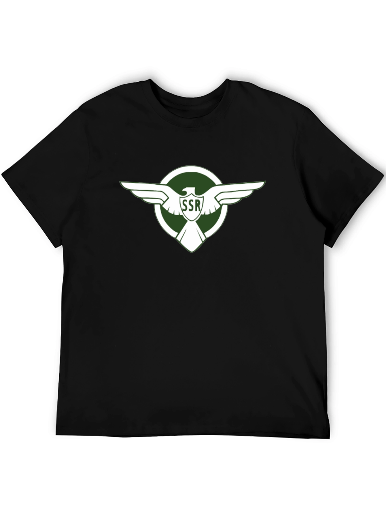 Retro SSR Eagle Emblem Black T-Shirt