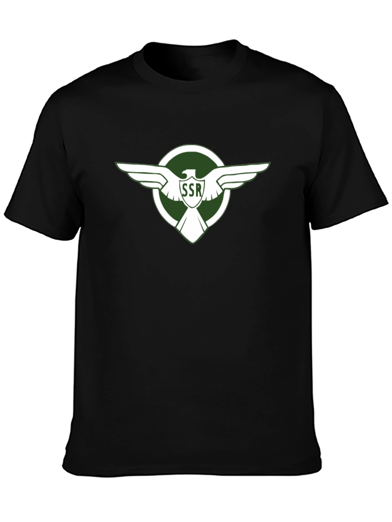 Retro SSR Eagle Emblem Black T-Shirt