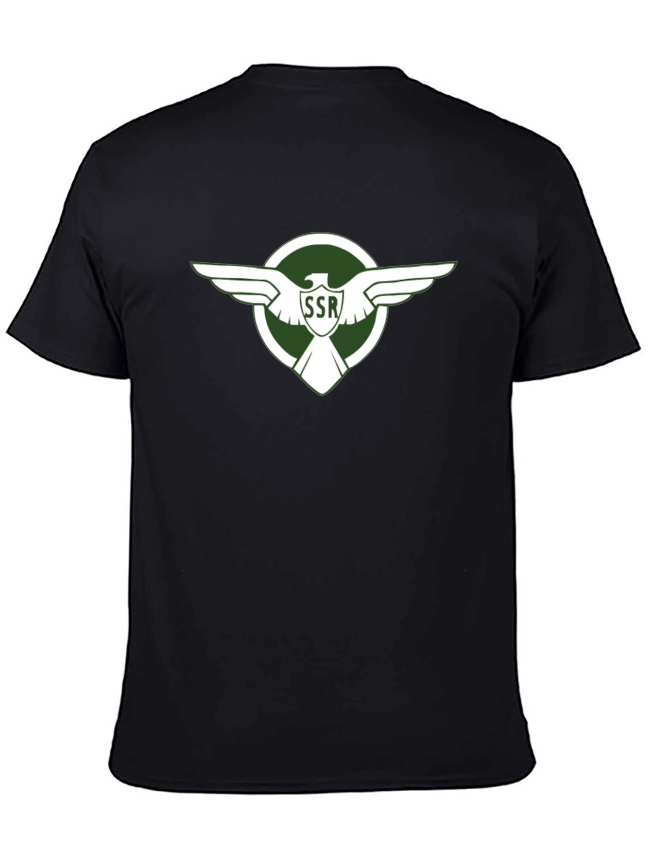 Retro SSR Eagle Emblem Black T-Shirt