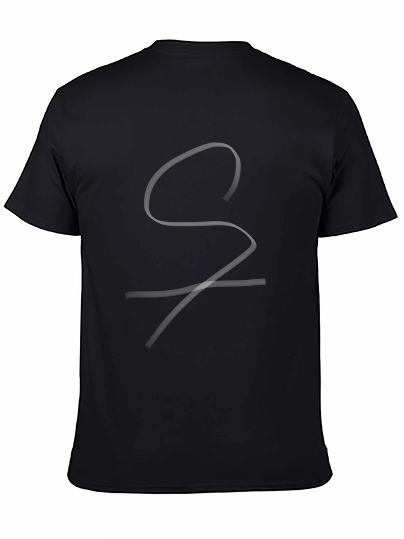 Abstract Graphic Print Black T-Shirt