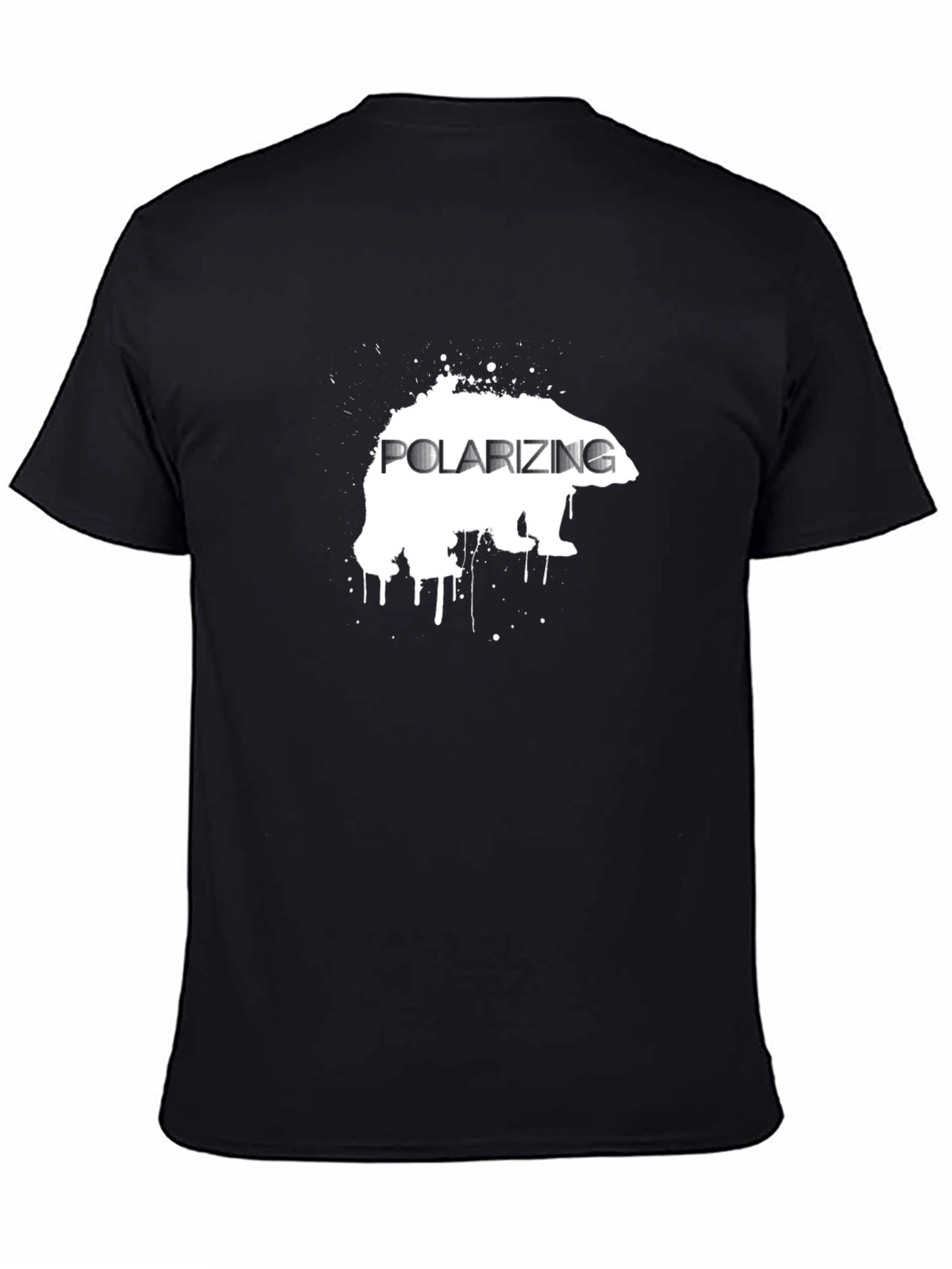 Polarizing Bear Graphic Tee - Black