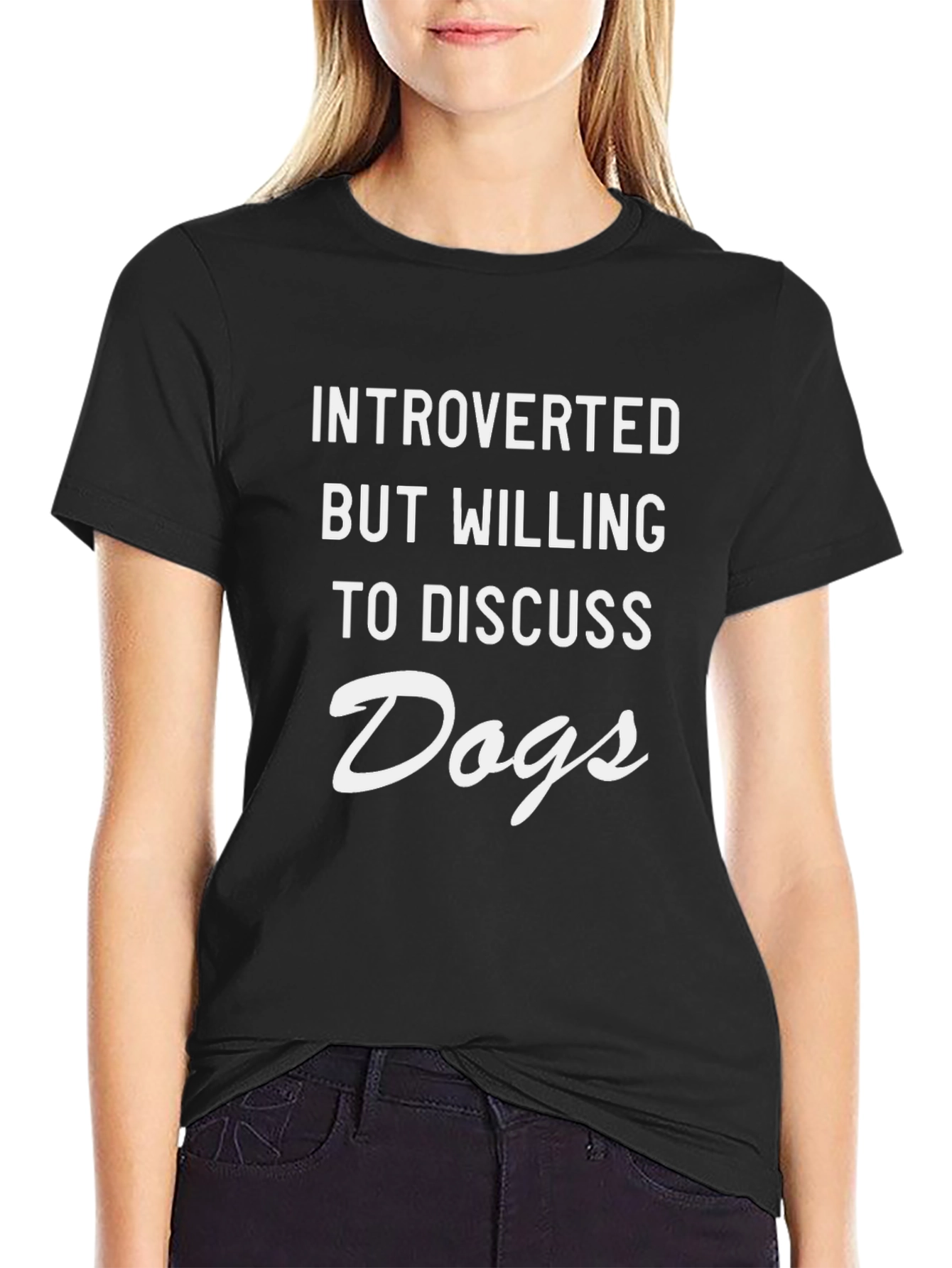 Introverted Dog Lover T-Shirt - Funny Slogan Tee