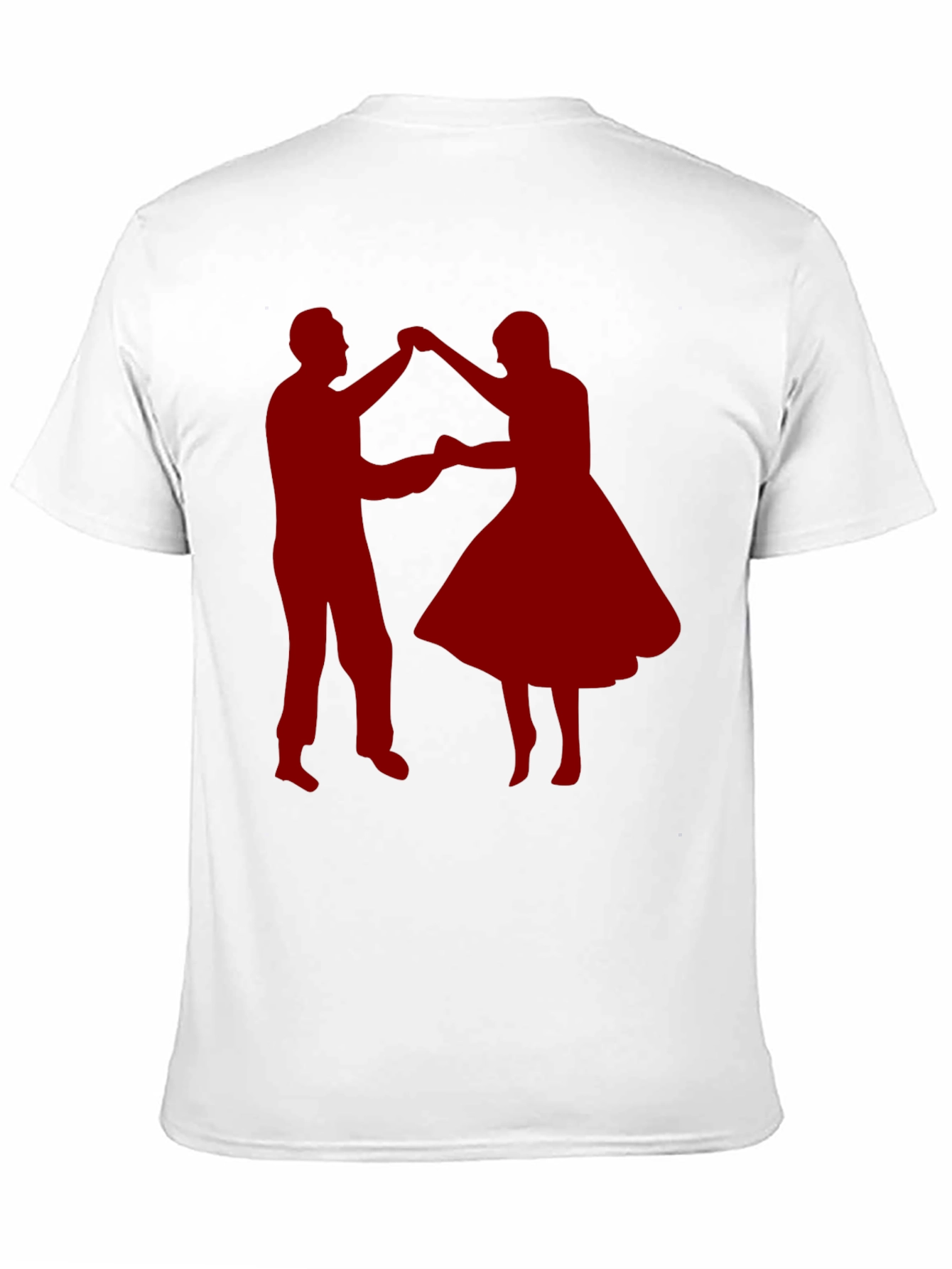 Dancing Couple Graphic Tee - Retro Style Shirt