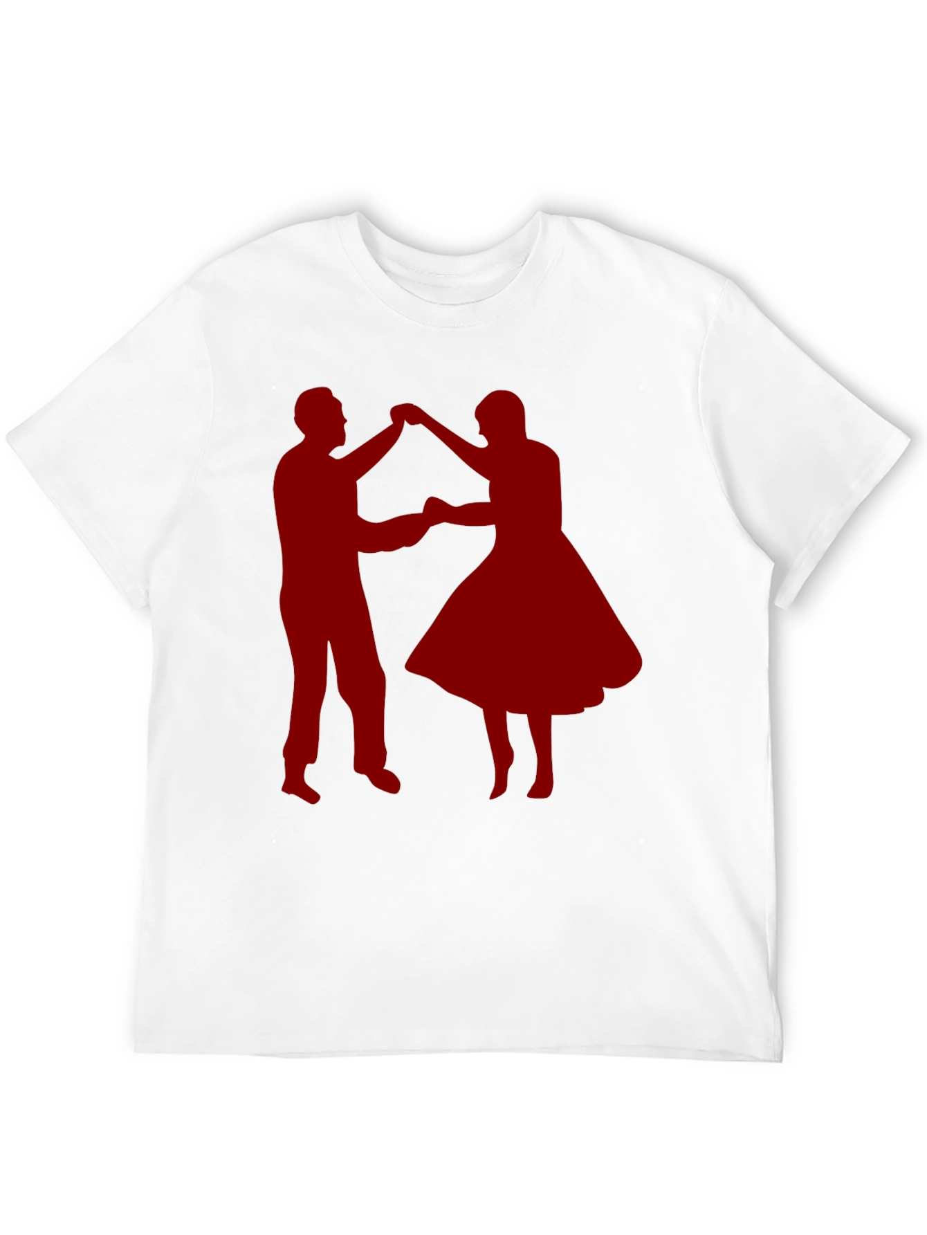 Dancing Couple Graphic Tee - Retro Style Shirt