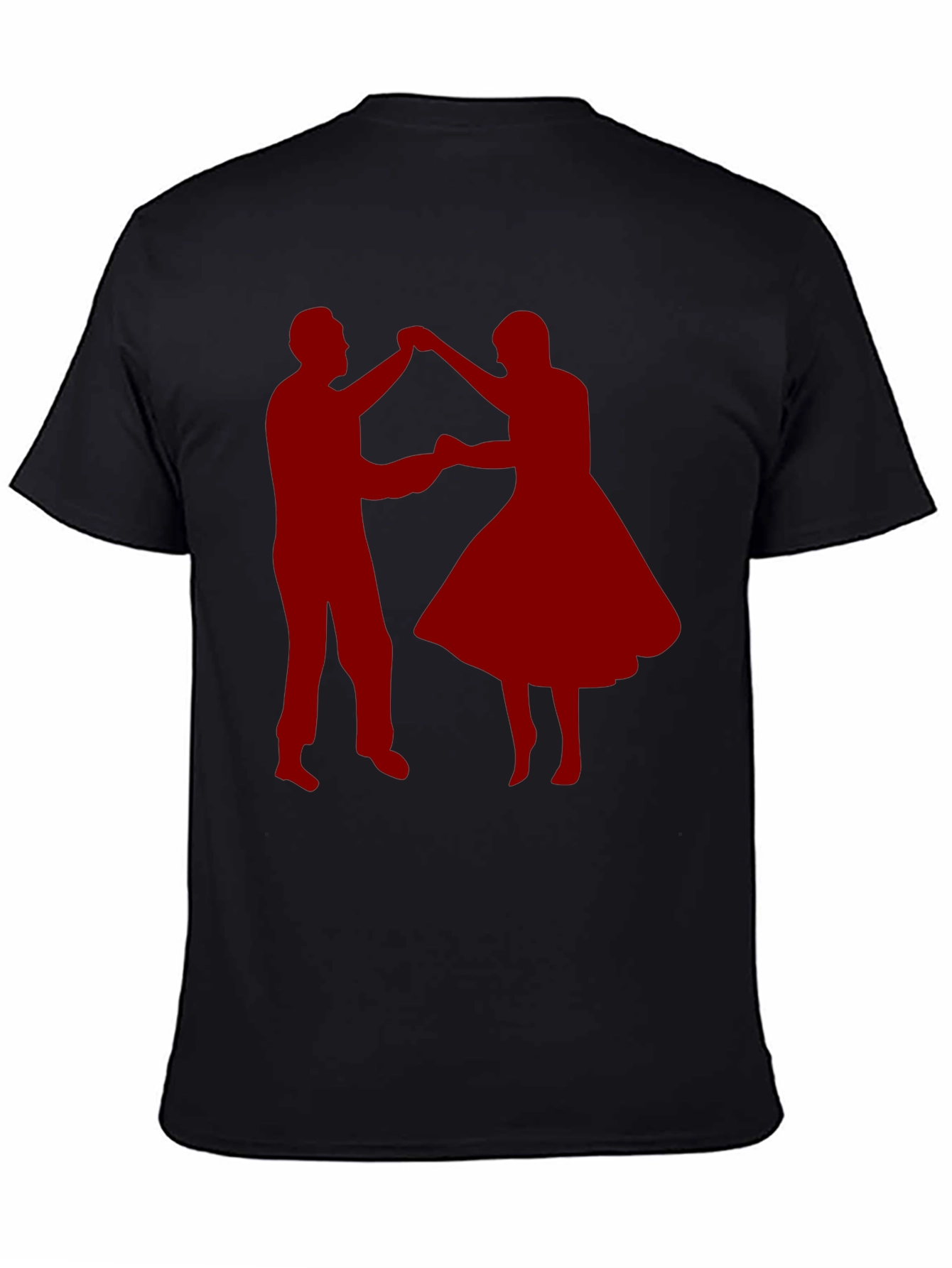Dancing Couple Graphic Tee - Retro Style Shirt