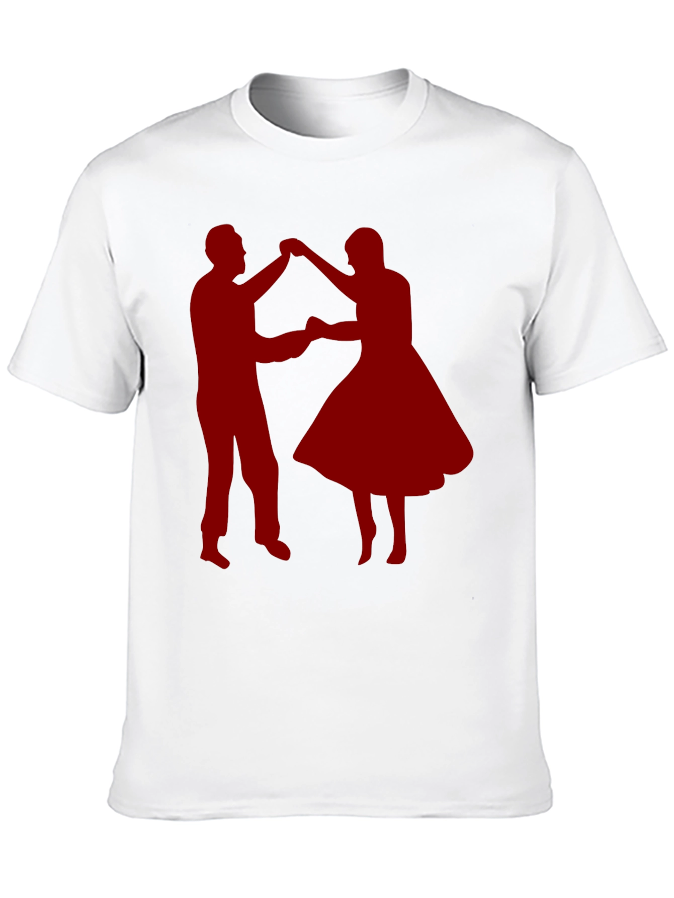Dancing Couple Graphic Tee - Retro Style Shirt