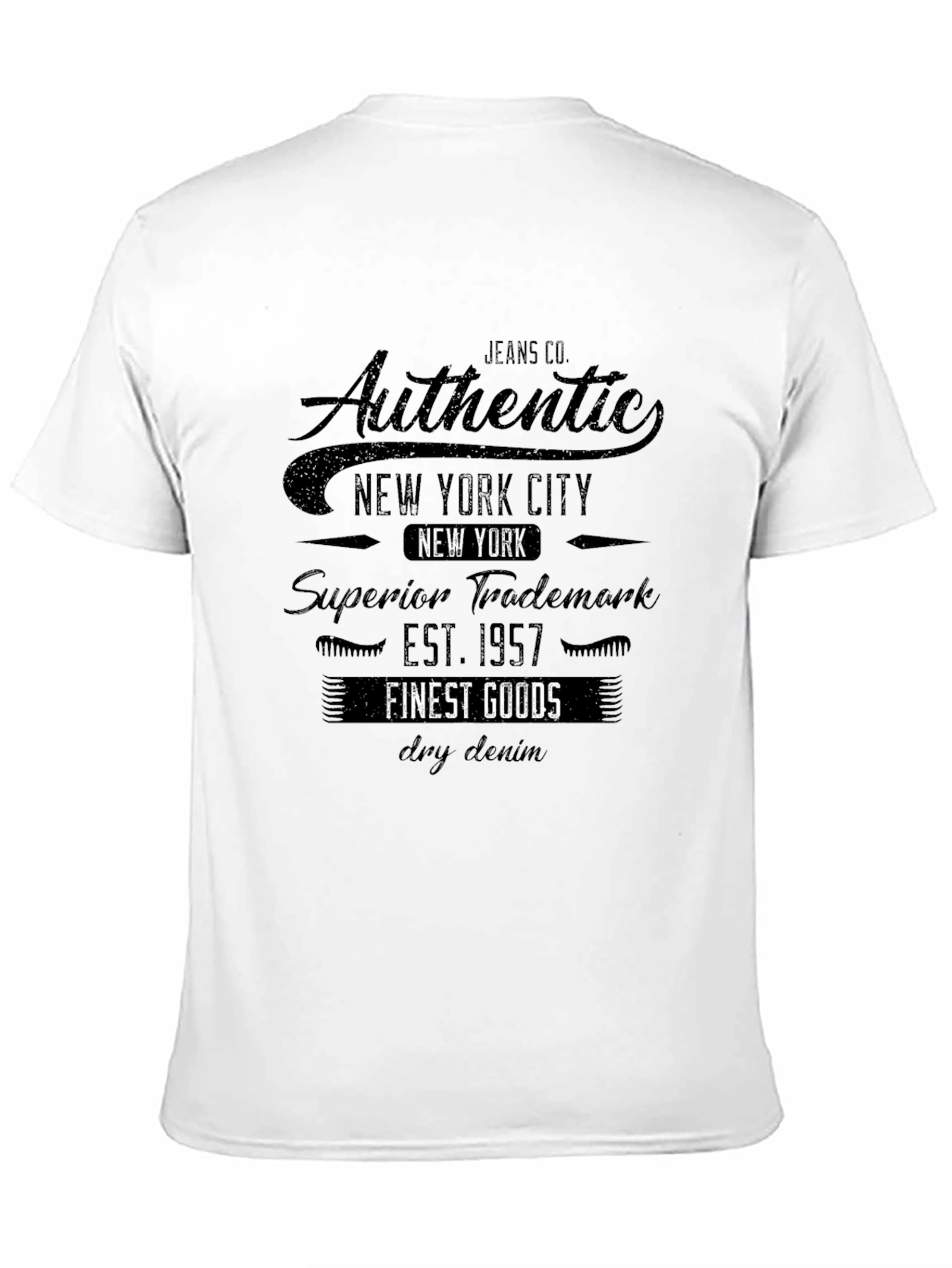 Mens Authentic New York Graphic T-Shirt