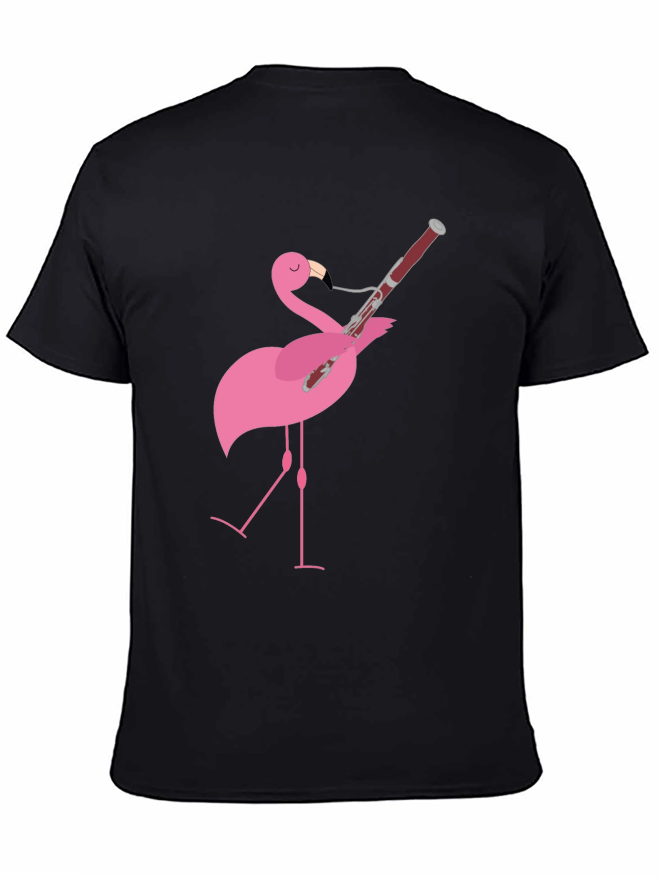Flamingo Bassoon Player Graphic Tee
