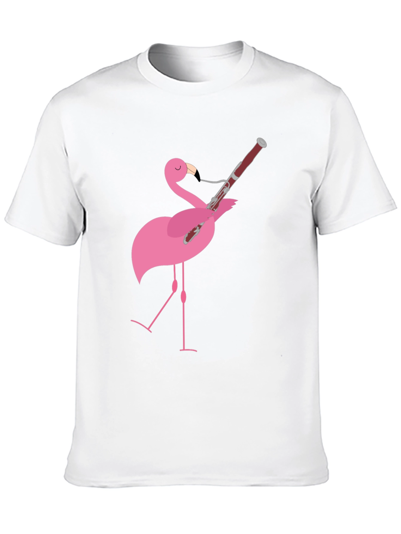 Flamingo Bassoon Player Graphic Tee