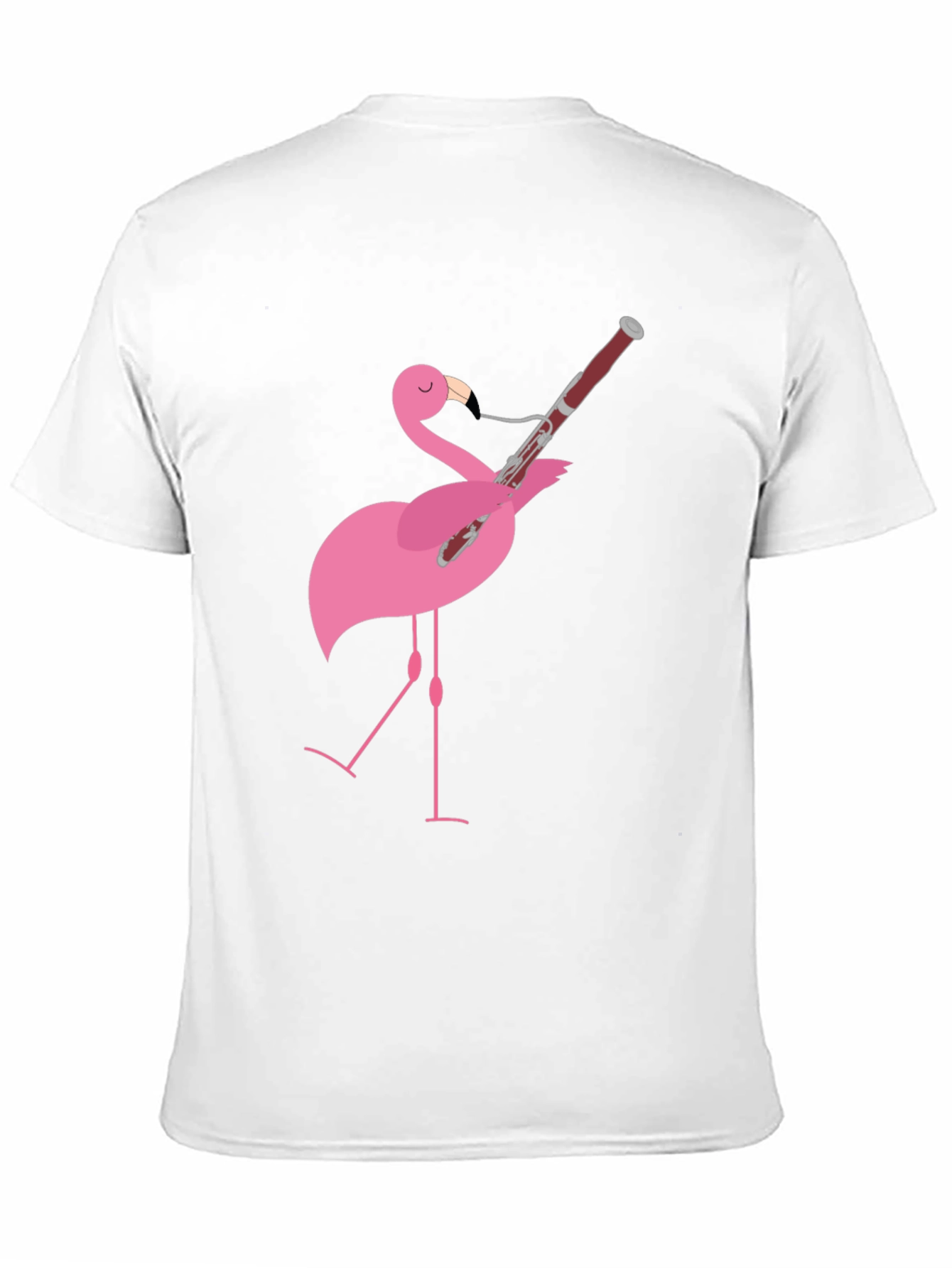 Flamingo Bassoon Player Graphic Tee