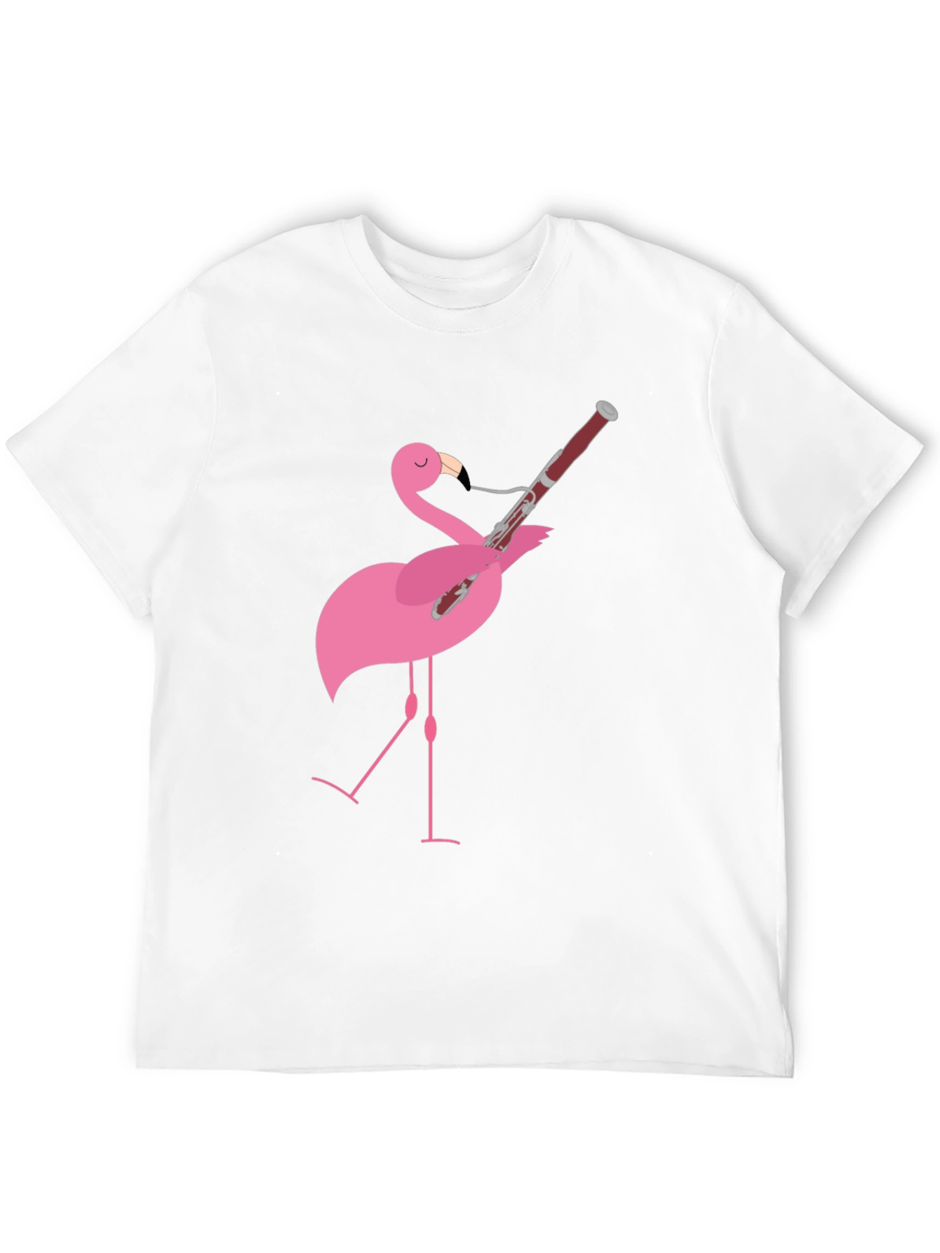 Flamingo Bassoon Player Graphic Tee
