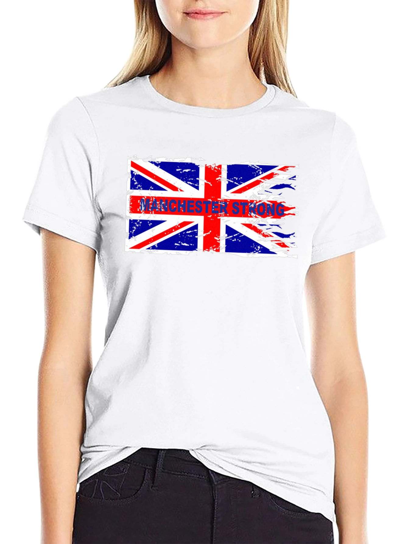 Manchester Strong Union Jack Graphic T-Shirt